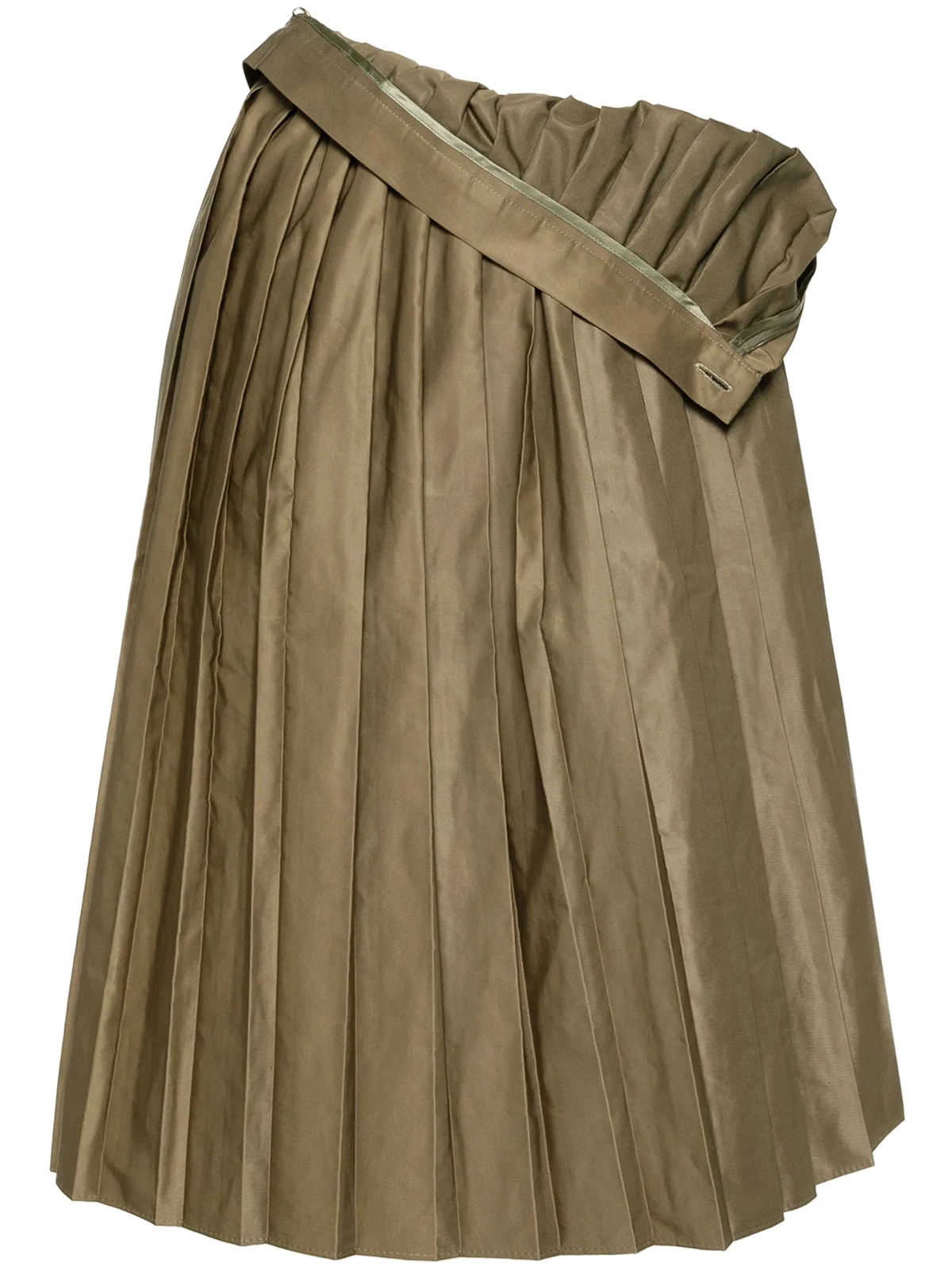 pleated midi skirt