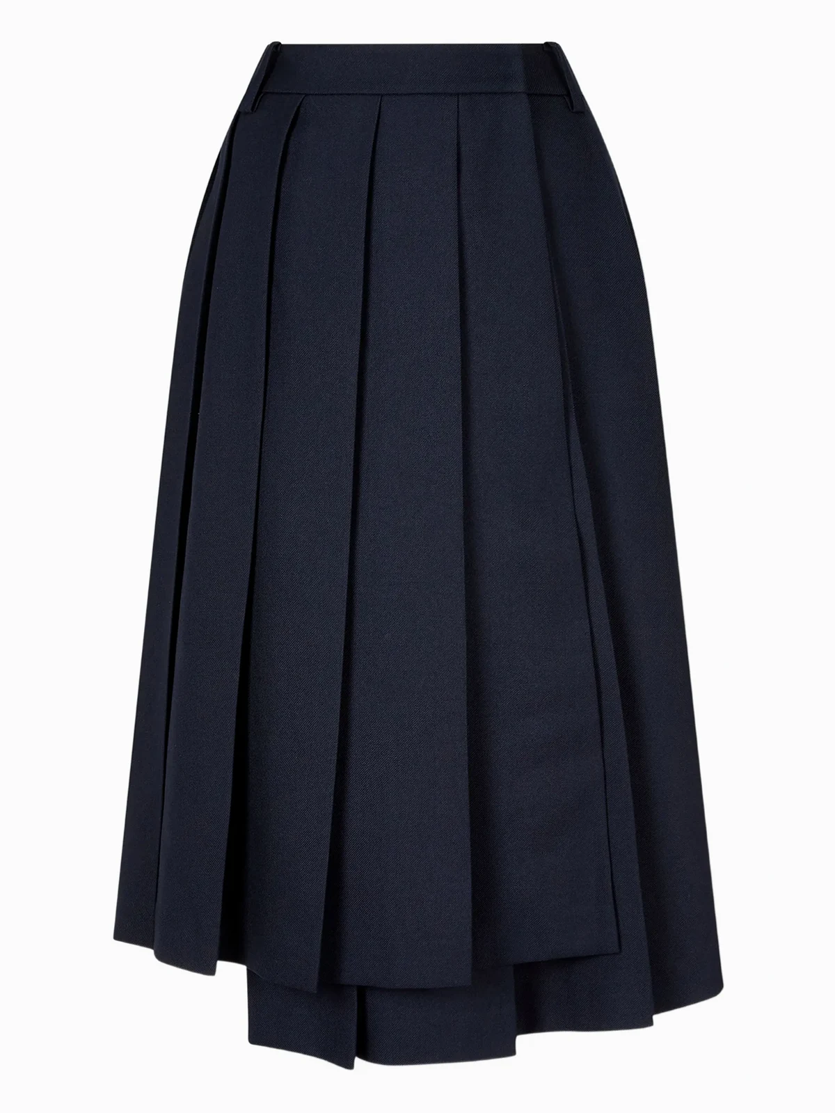pleated wrap skirt