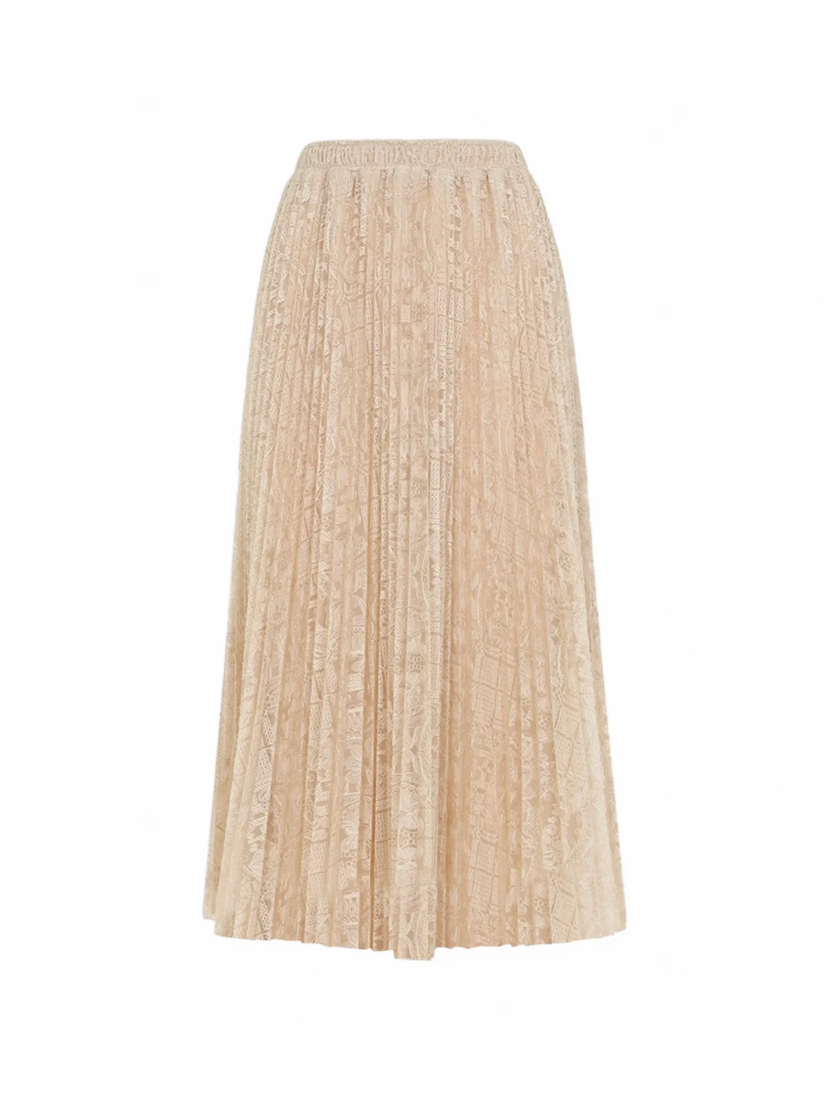 pleated lace skirt