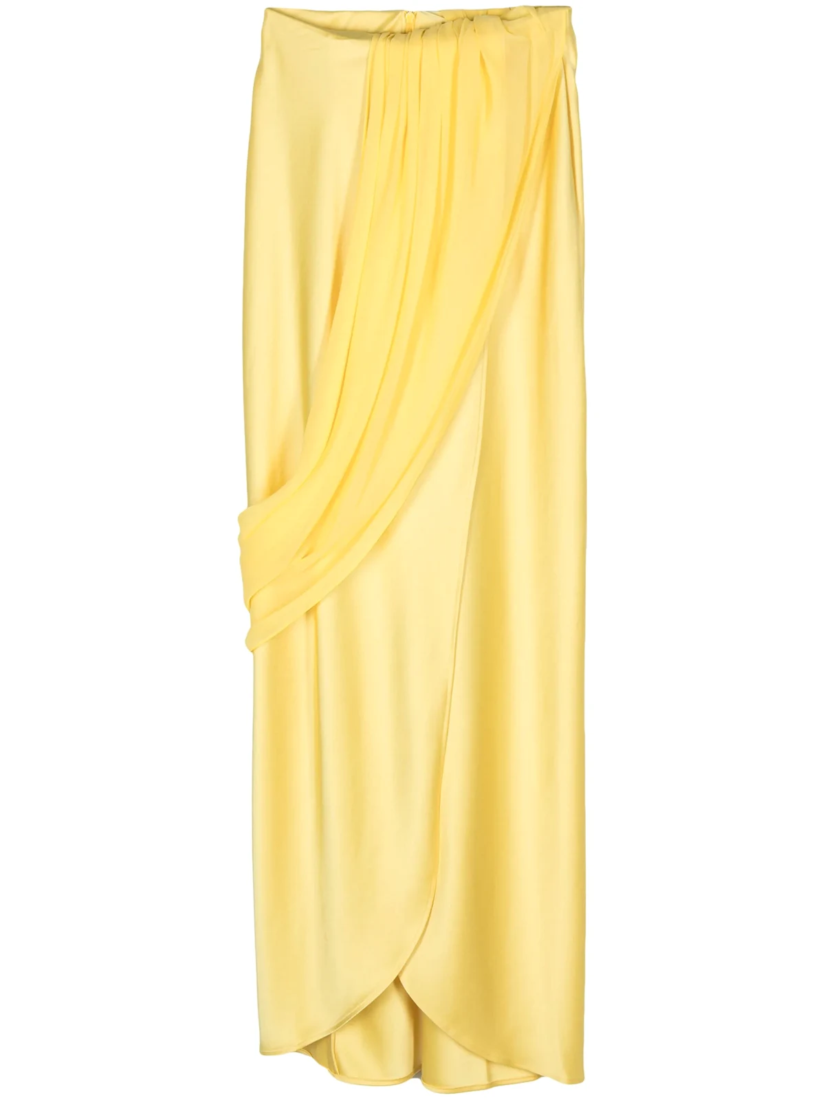 Viola draped-panel maxi skirt