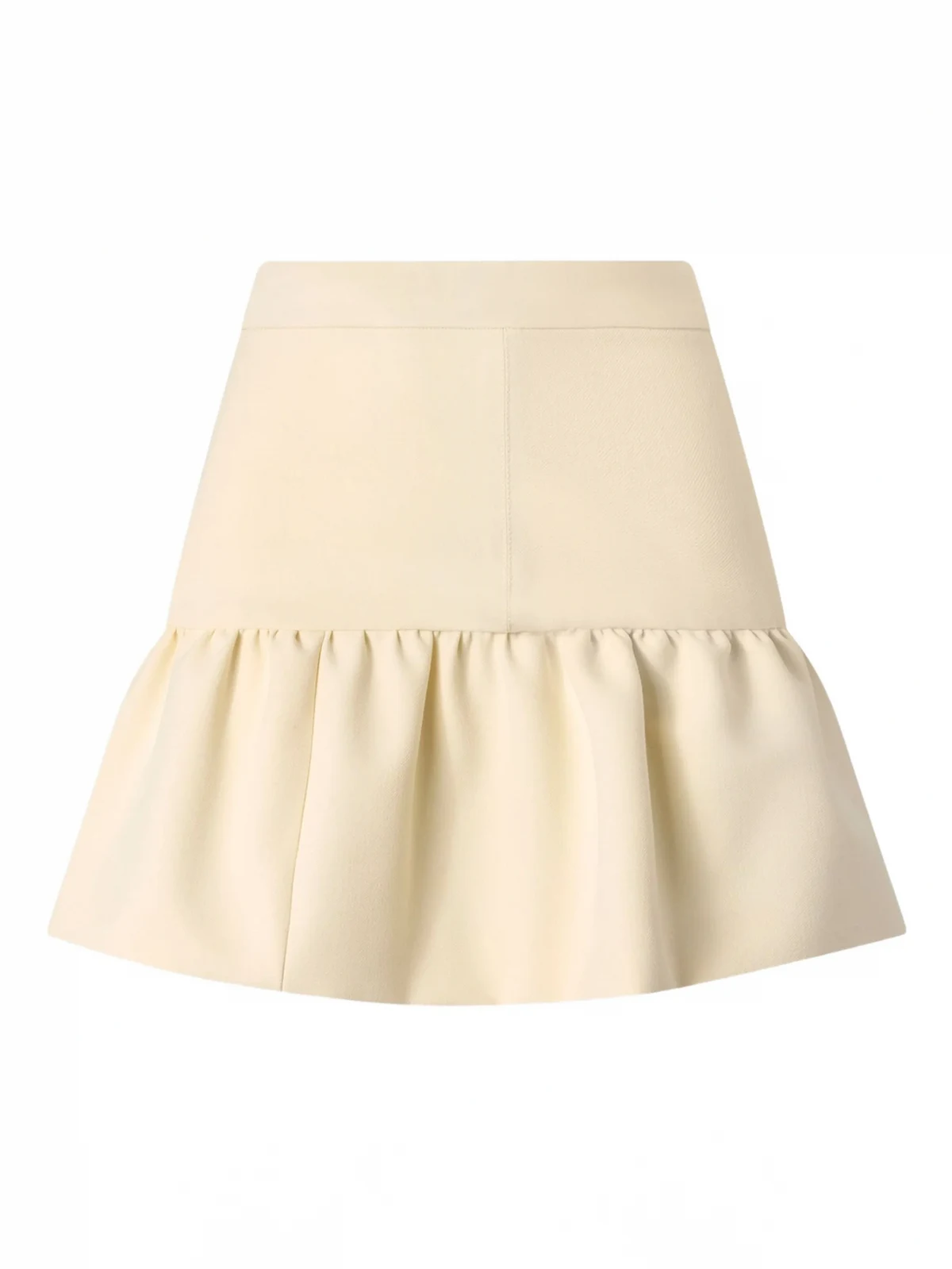 ruffled mini skirt