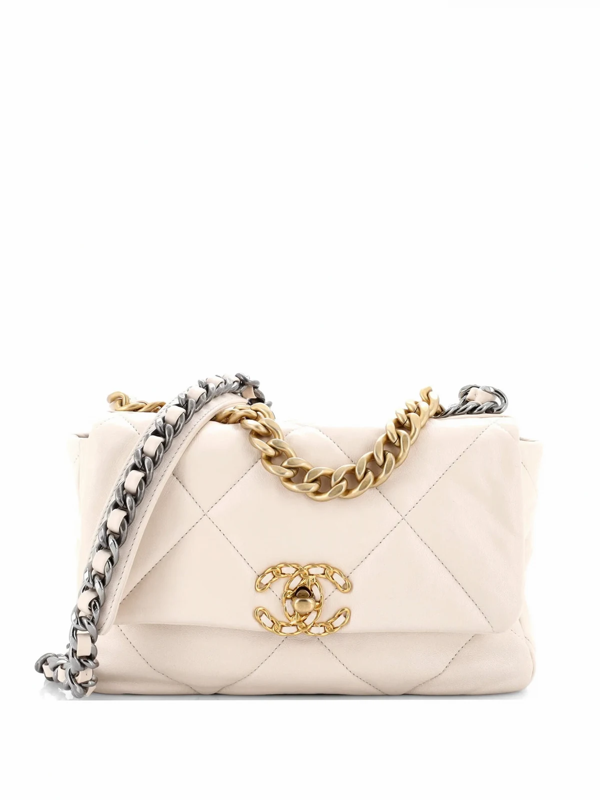 19 Flap Bag Quilted Leather Medium crossbody bag