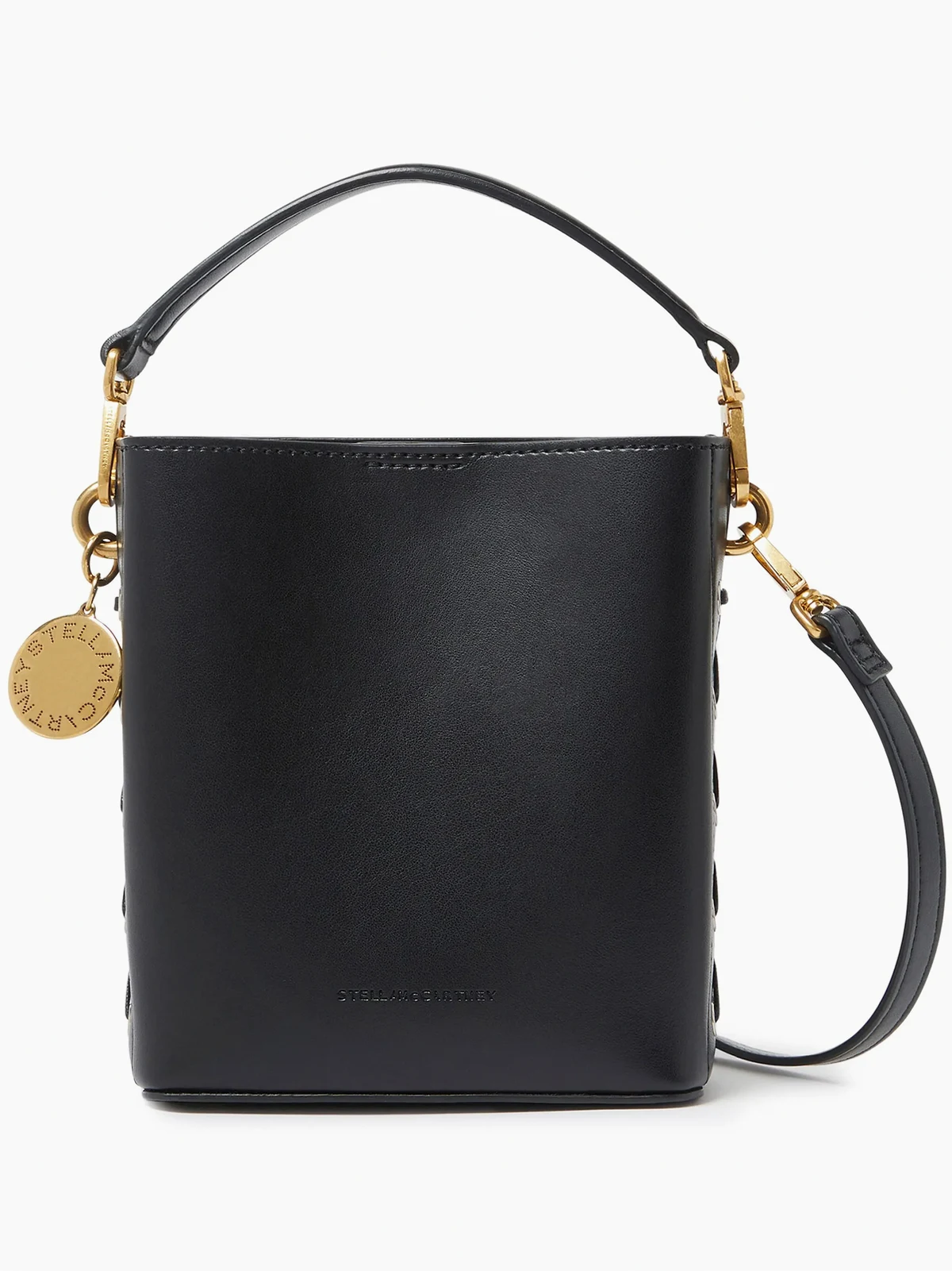 Frayme faux-leather bucket bag