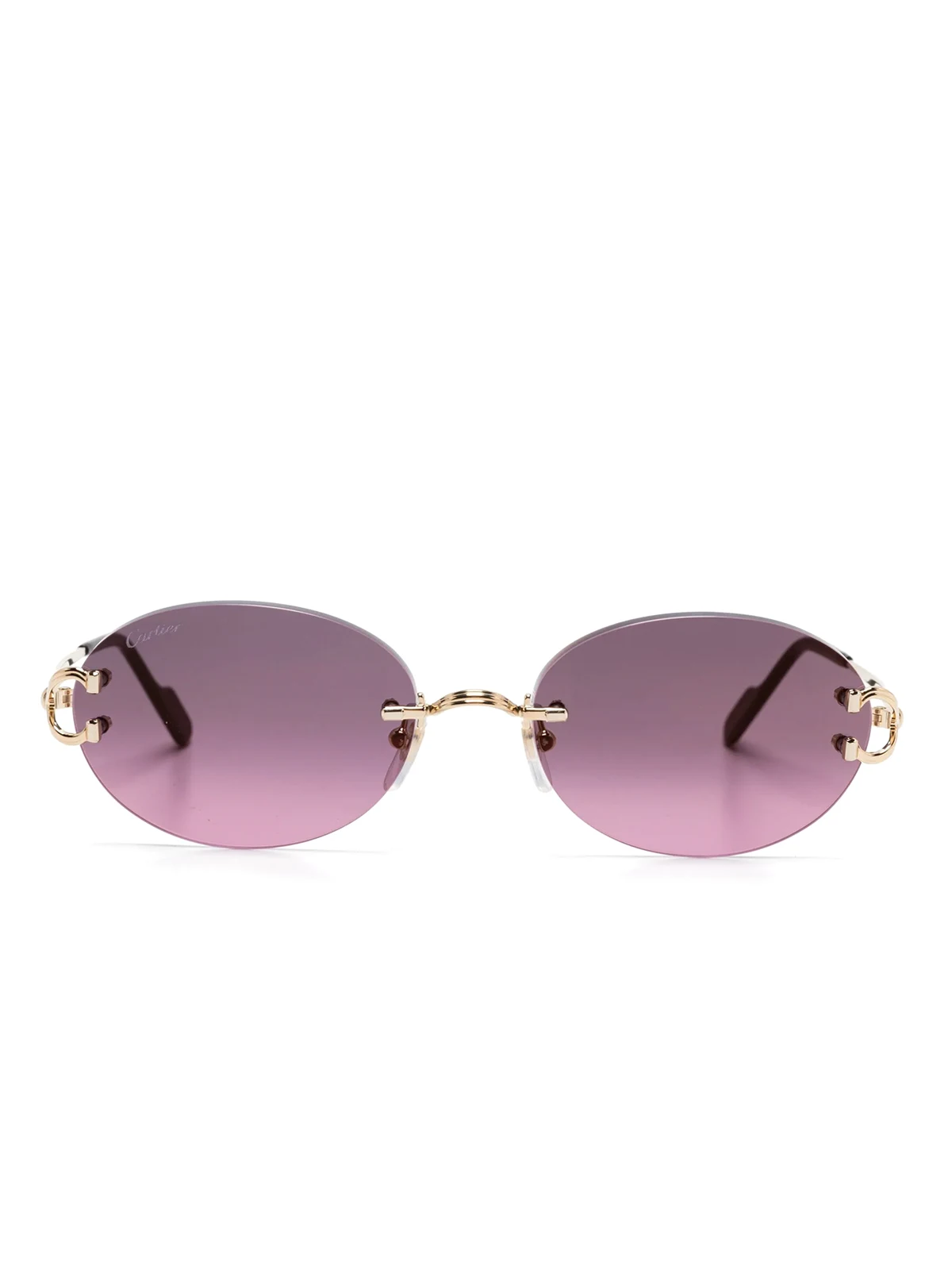 oval-frame sunglasses