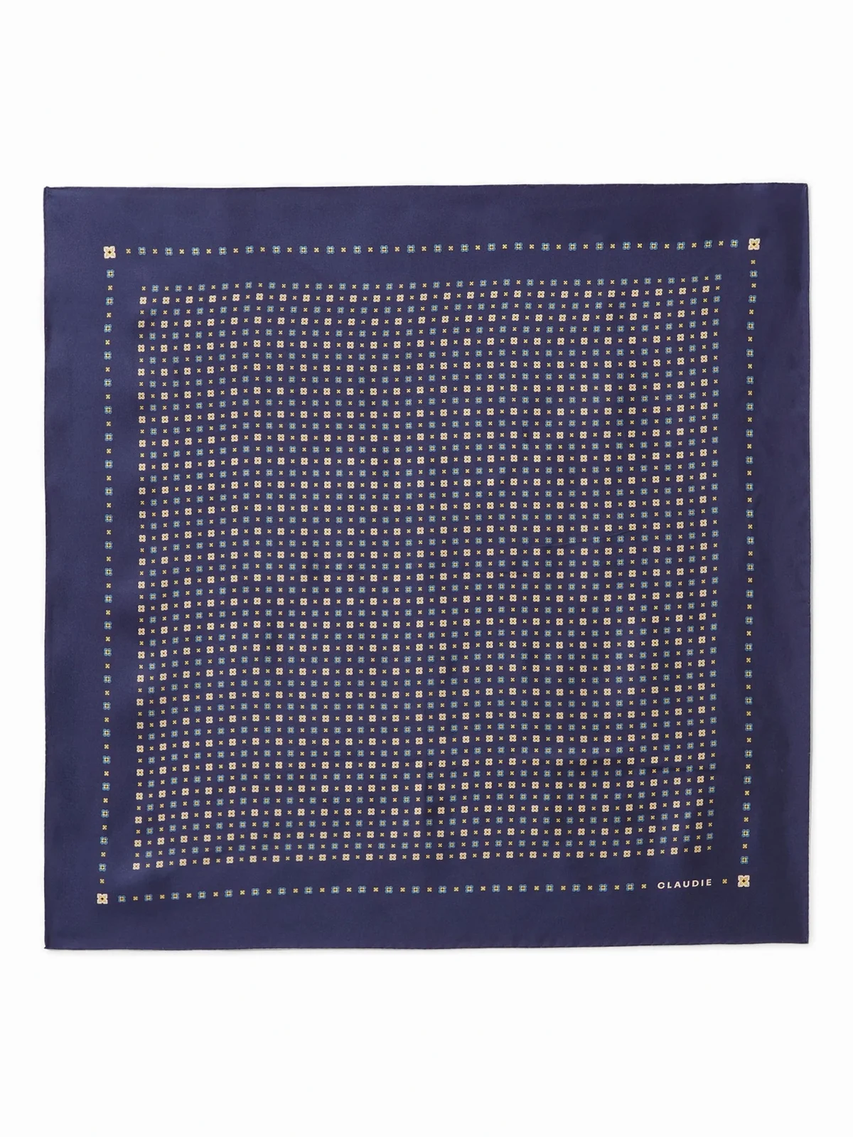 square printed scarf