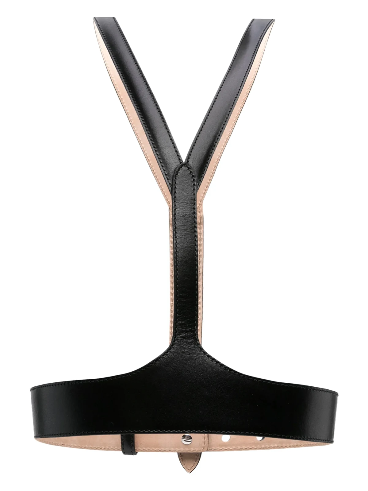 V Harness leather belt