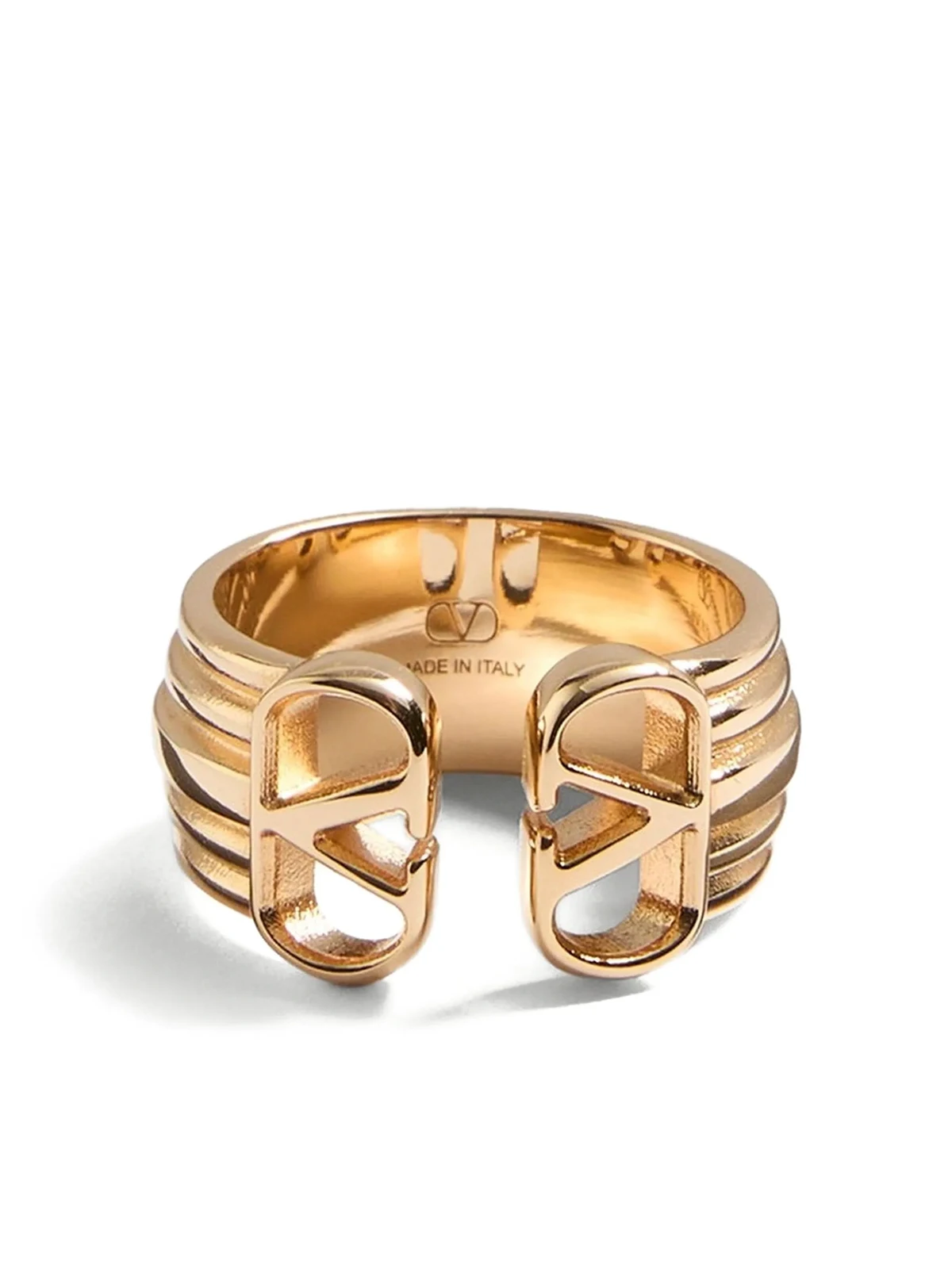 v-logo signature ring