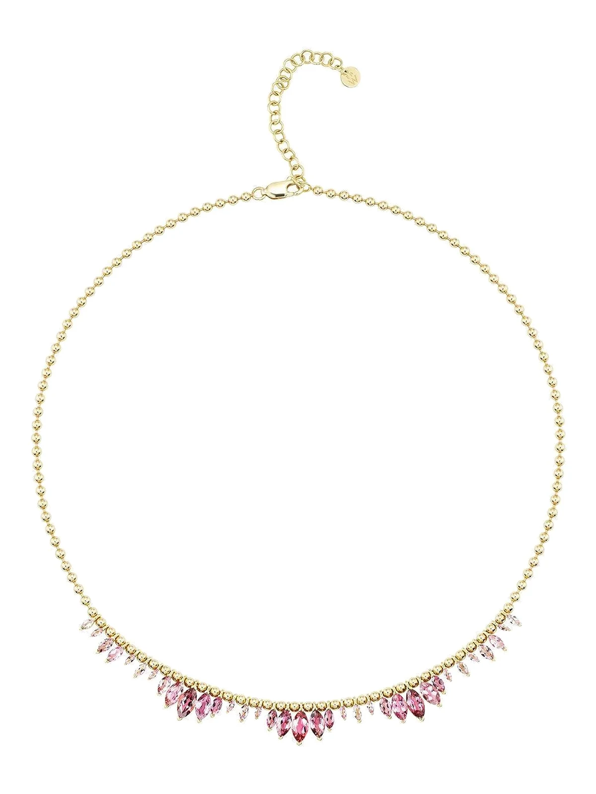 18K yellow gold pink tourmaline Arashi necklace