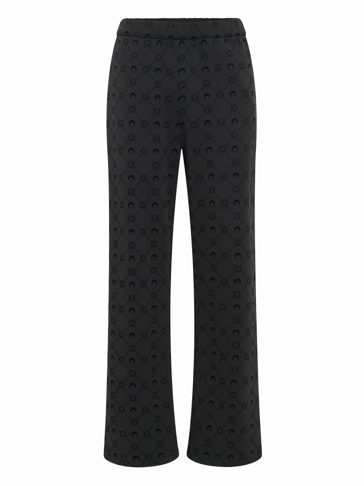 moon-logo fleece sweatpants