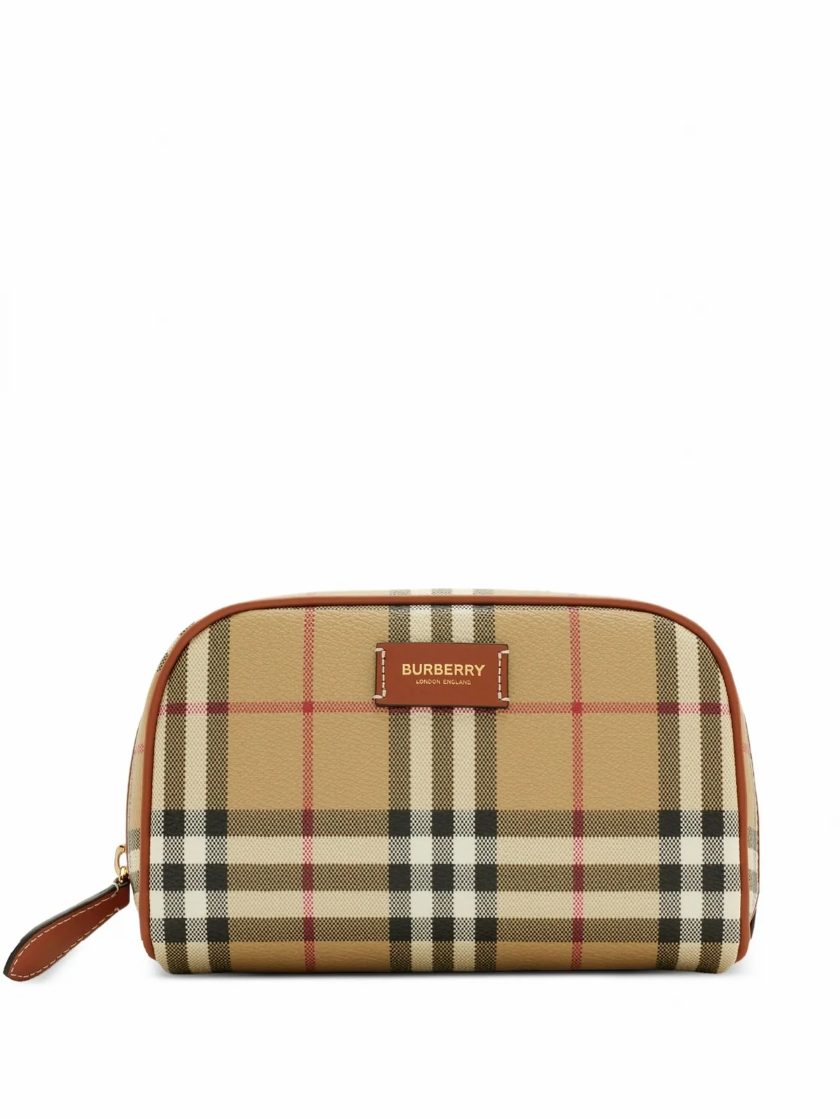 small Check travel pouch