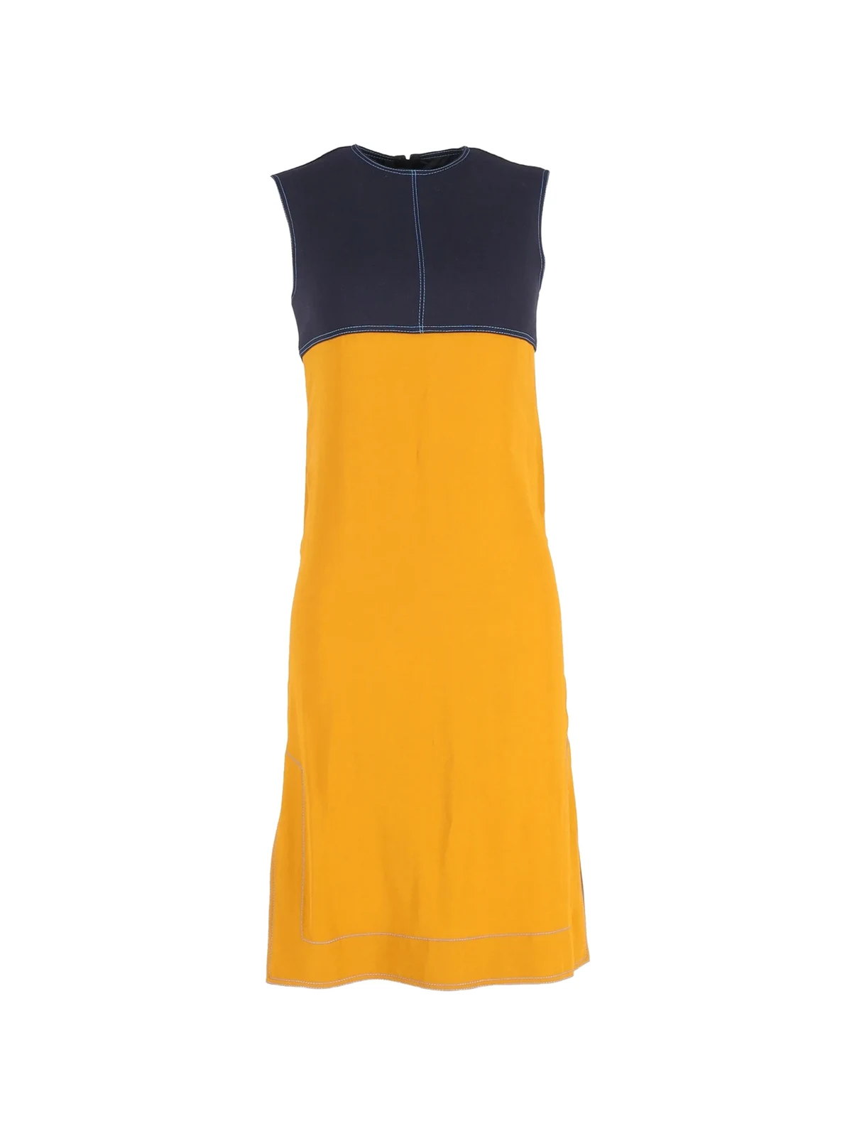 double-face crepe mini dress