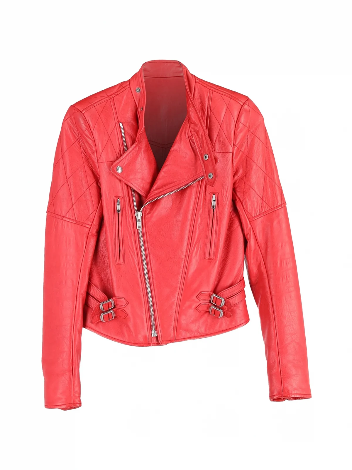biker quilted leather jacket