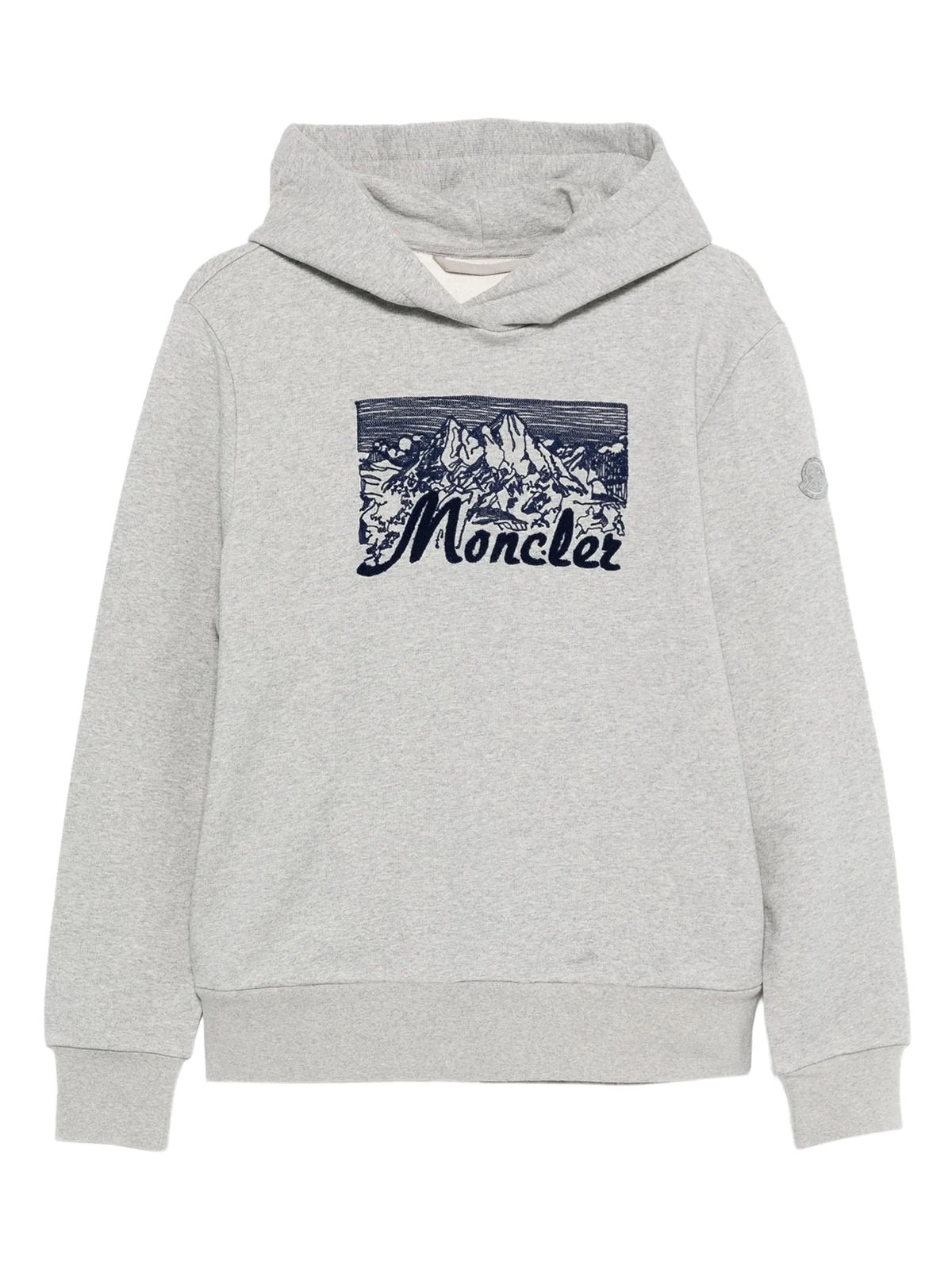mountain-print hoodie