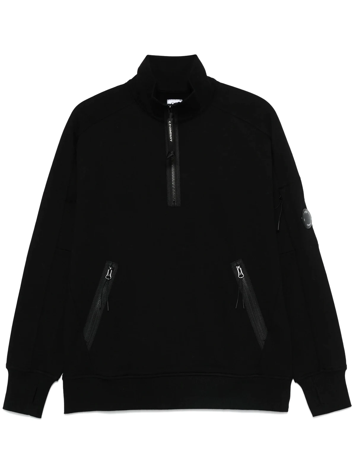 fleece half-zip sweatshirt