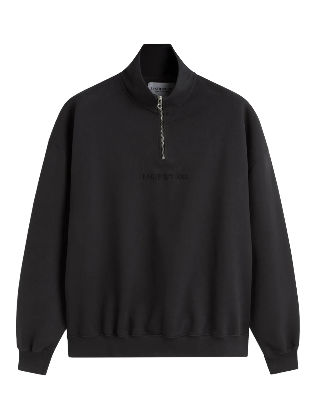 logo quarter zip sweatshirt
