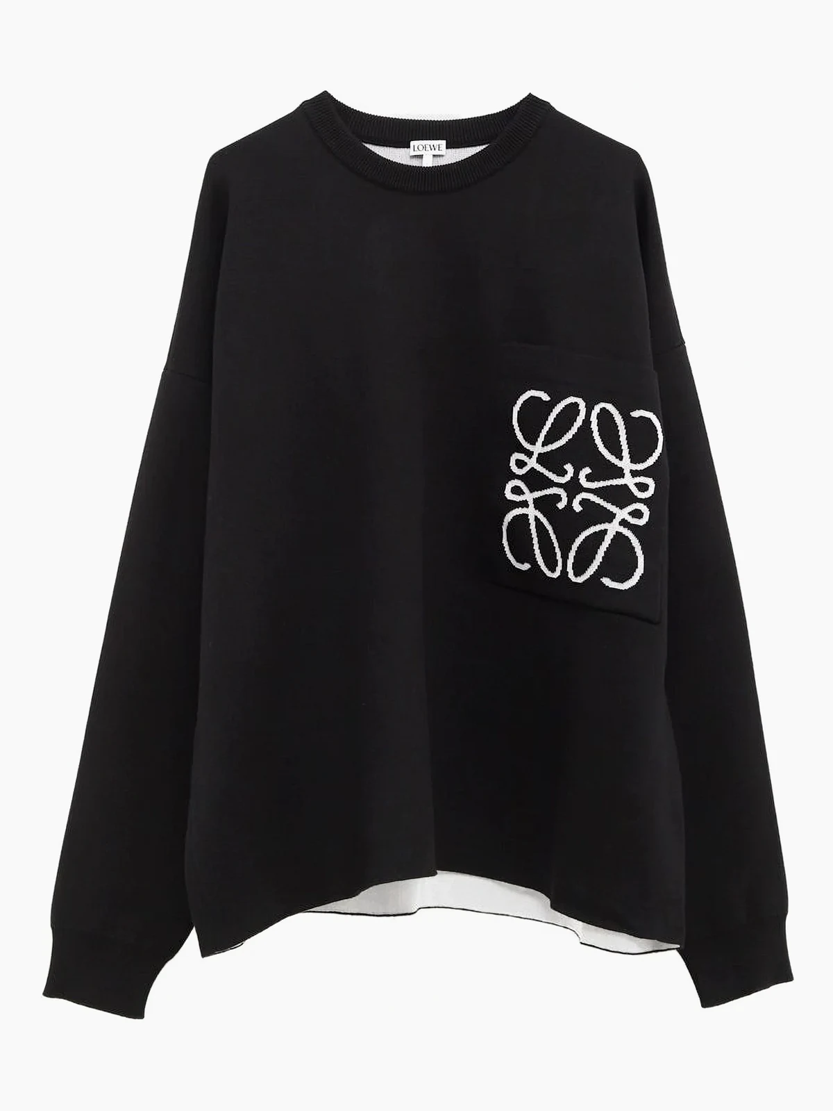 embroidered logo sweatshirt