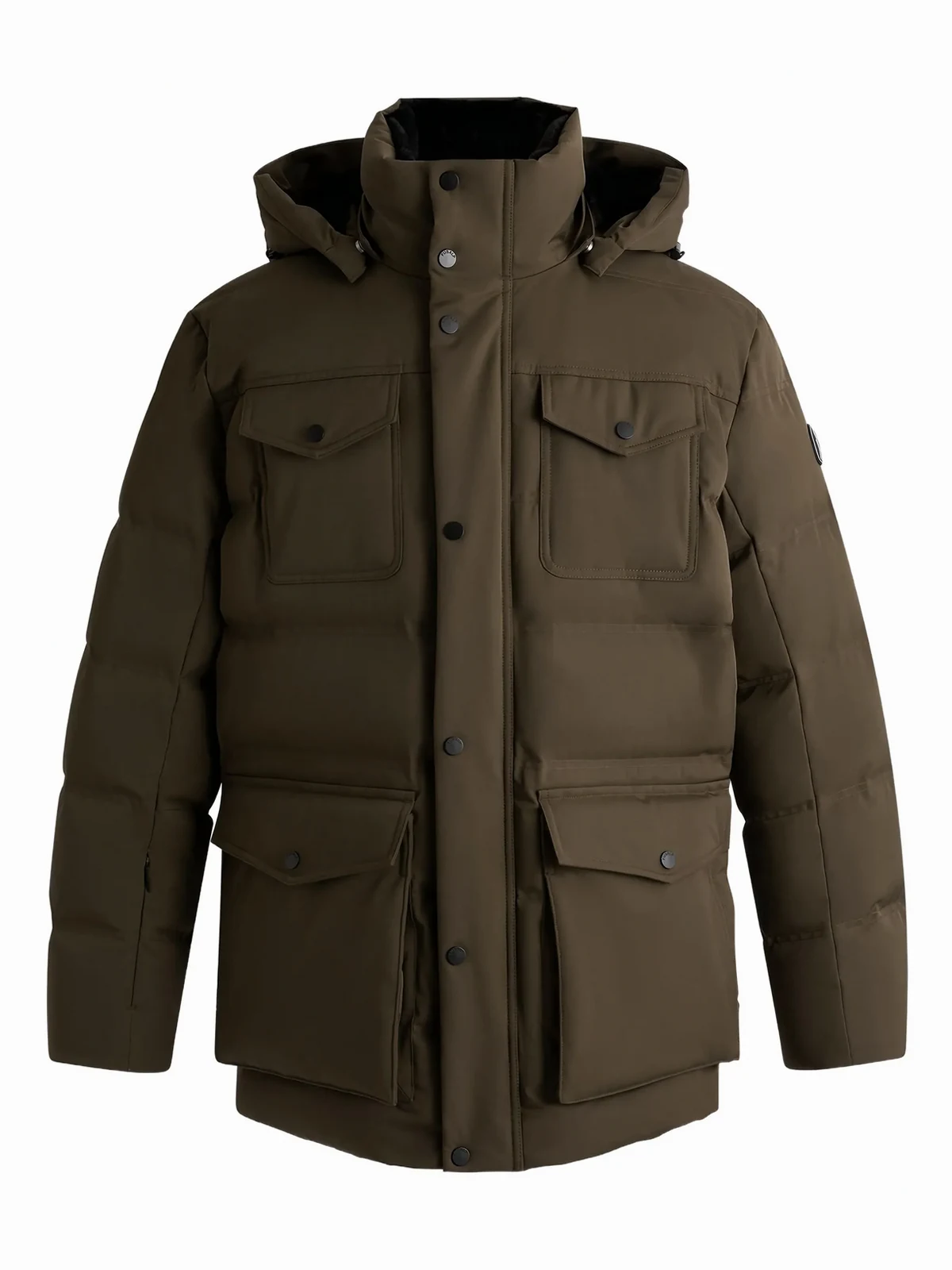 Delano detachable-hood parka