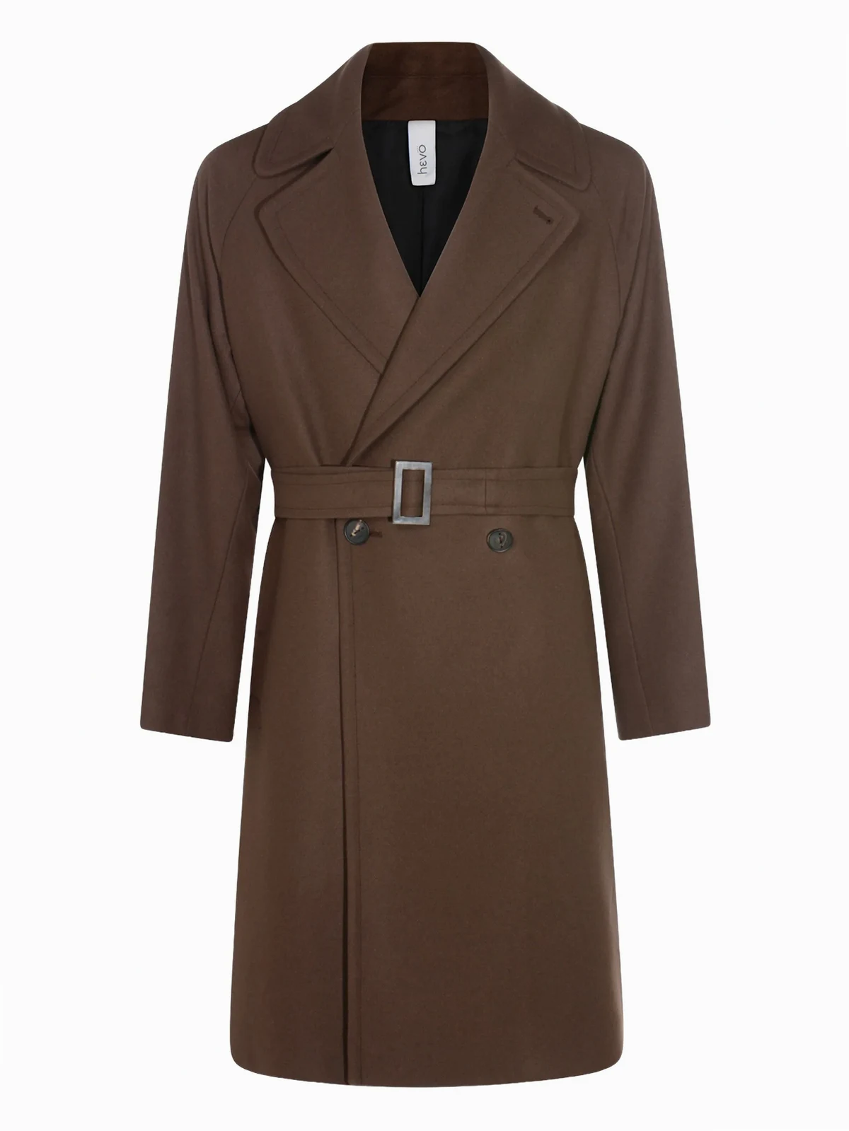 belted double-breasted coat