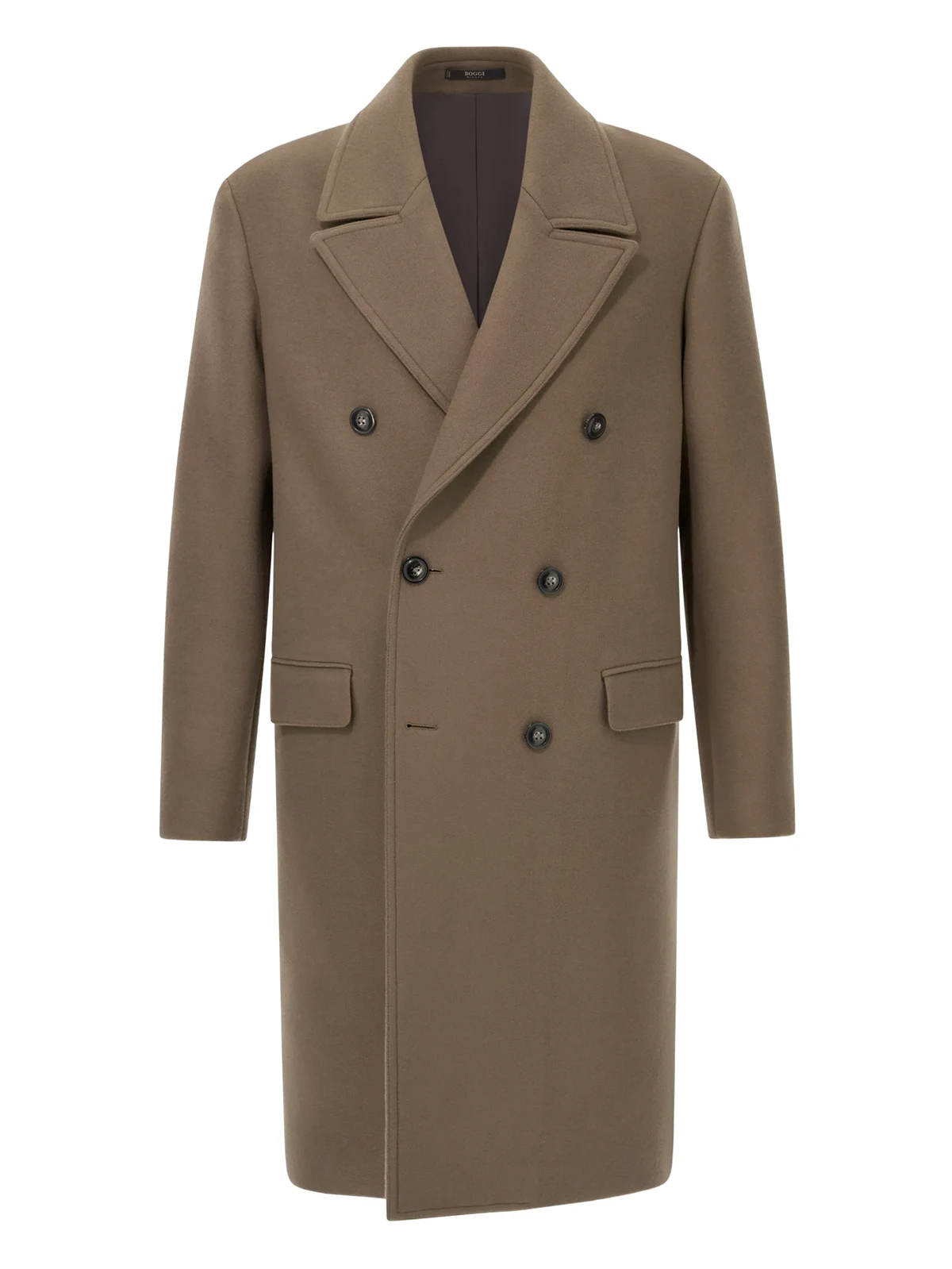 double-breasted wool coat