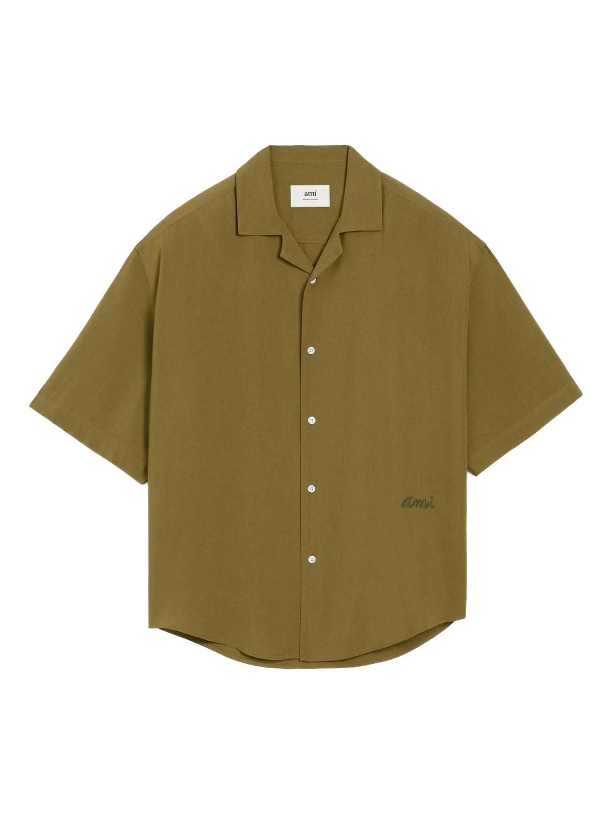 round-hem short-sleeve shirt