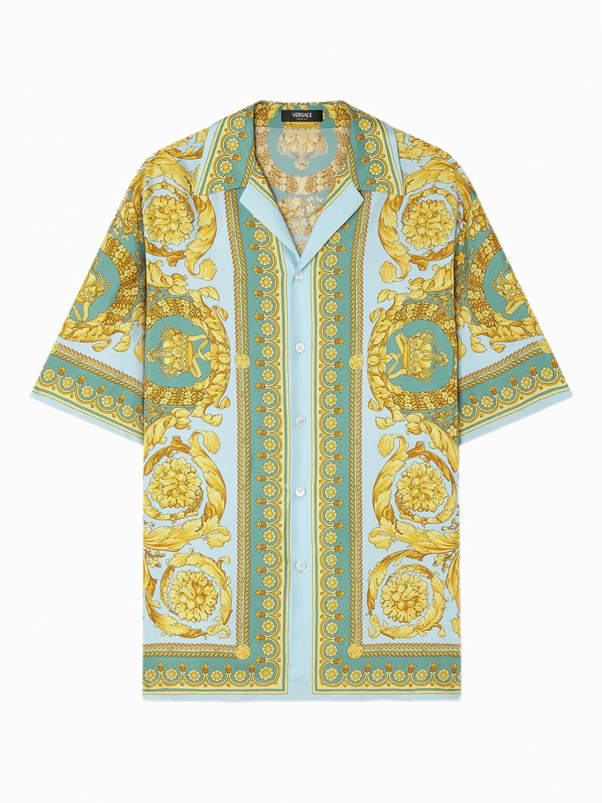Barocco-print short-sleeve shirt