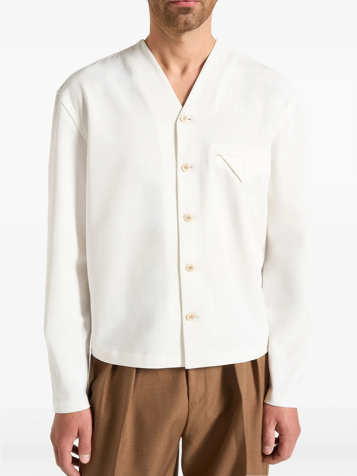 Zac Boxy V-Neck long-sleeve shirt