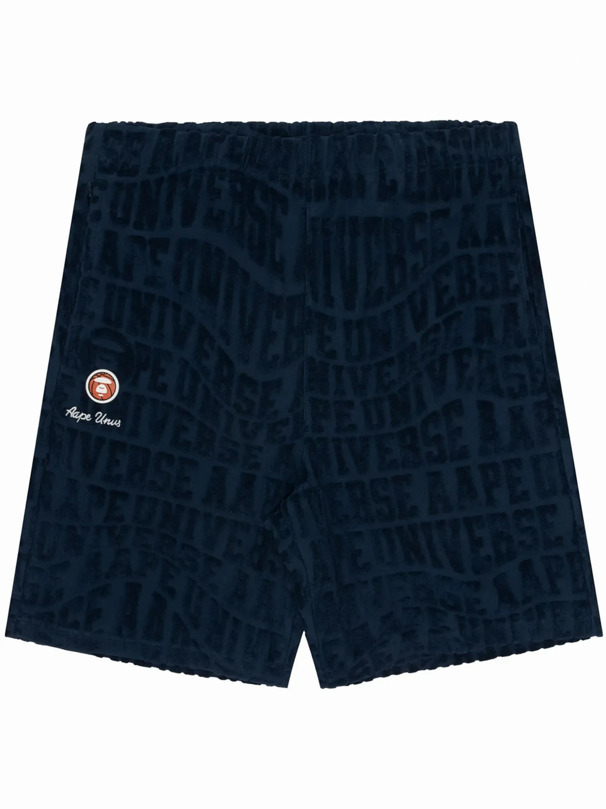monogram-pattern terry-cloth shorts