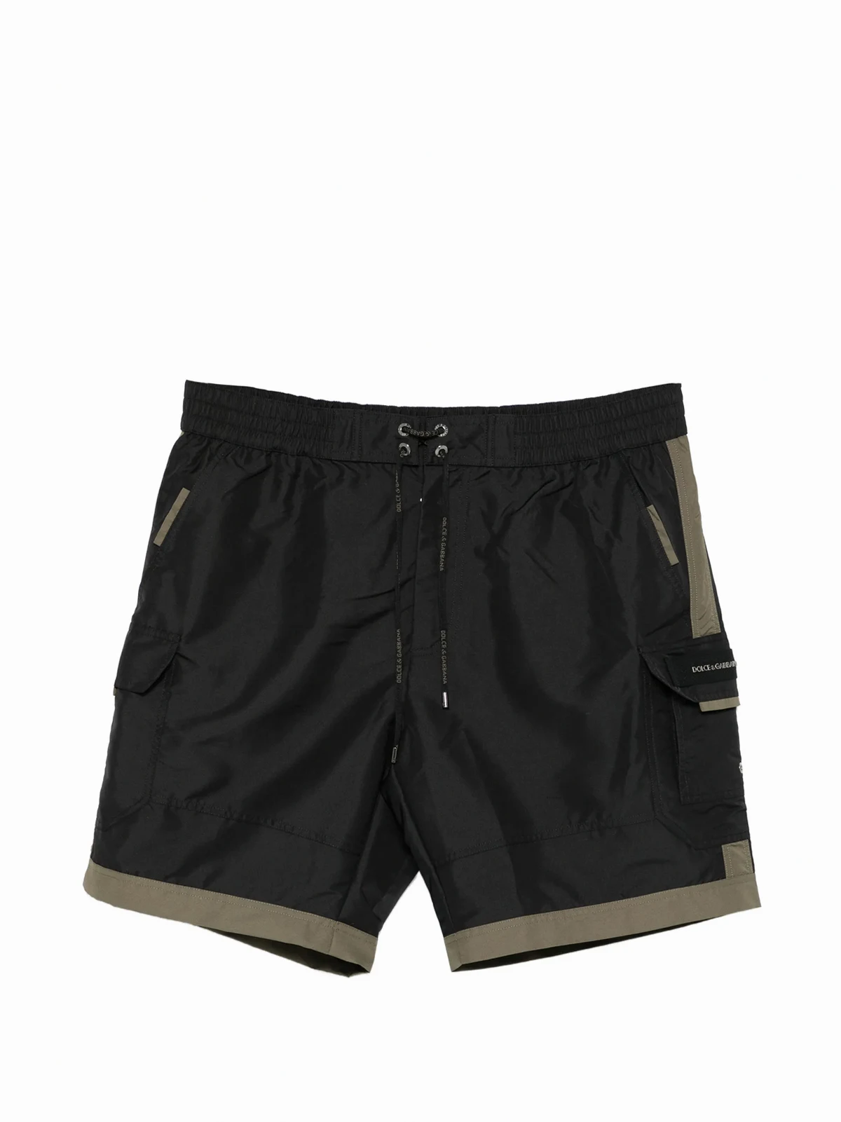 zip-fastening logo-detail swim shorts