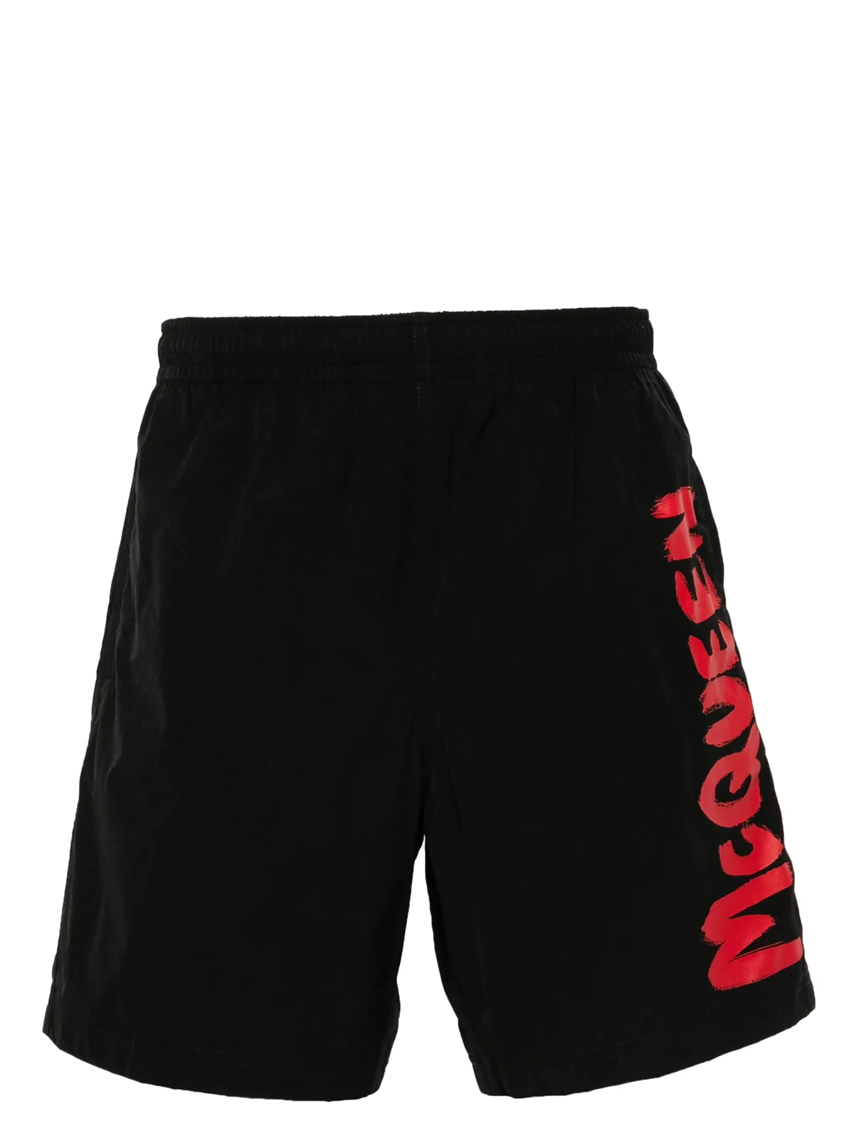 McQueen Garffiti-print swim shorts