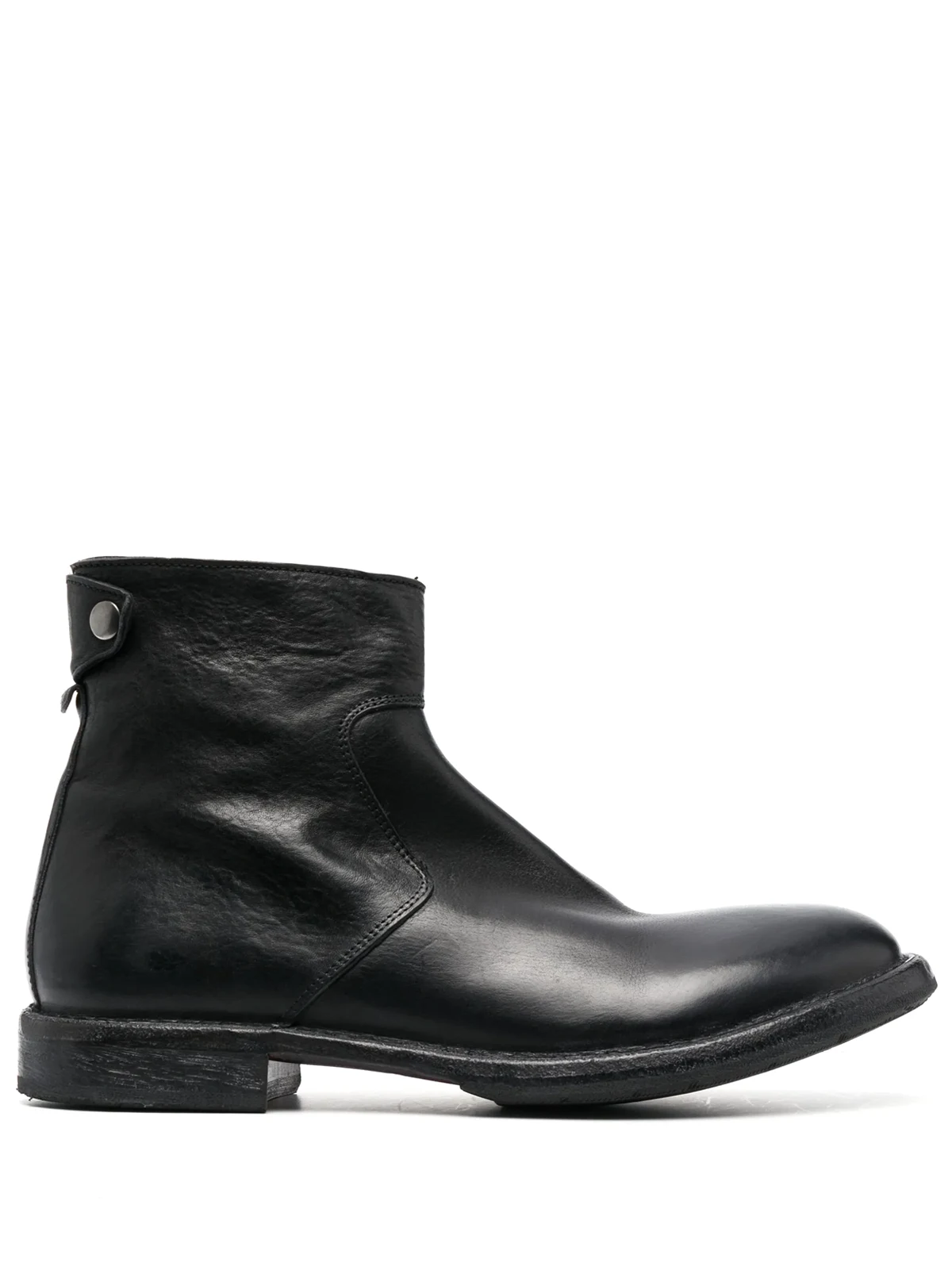 smooth-grain leather boots