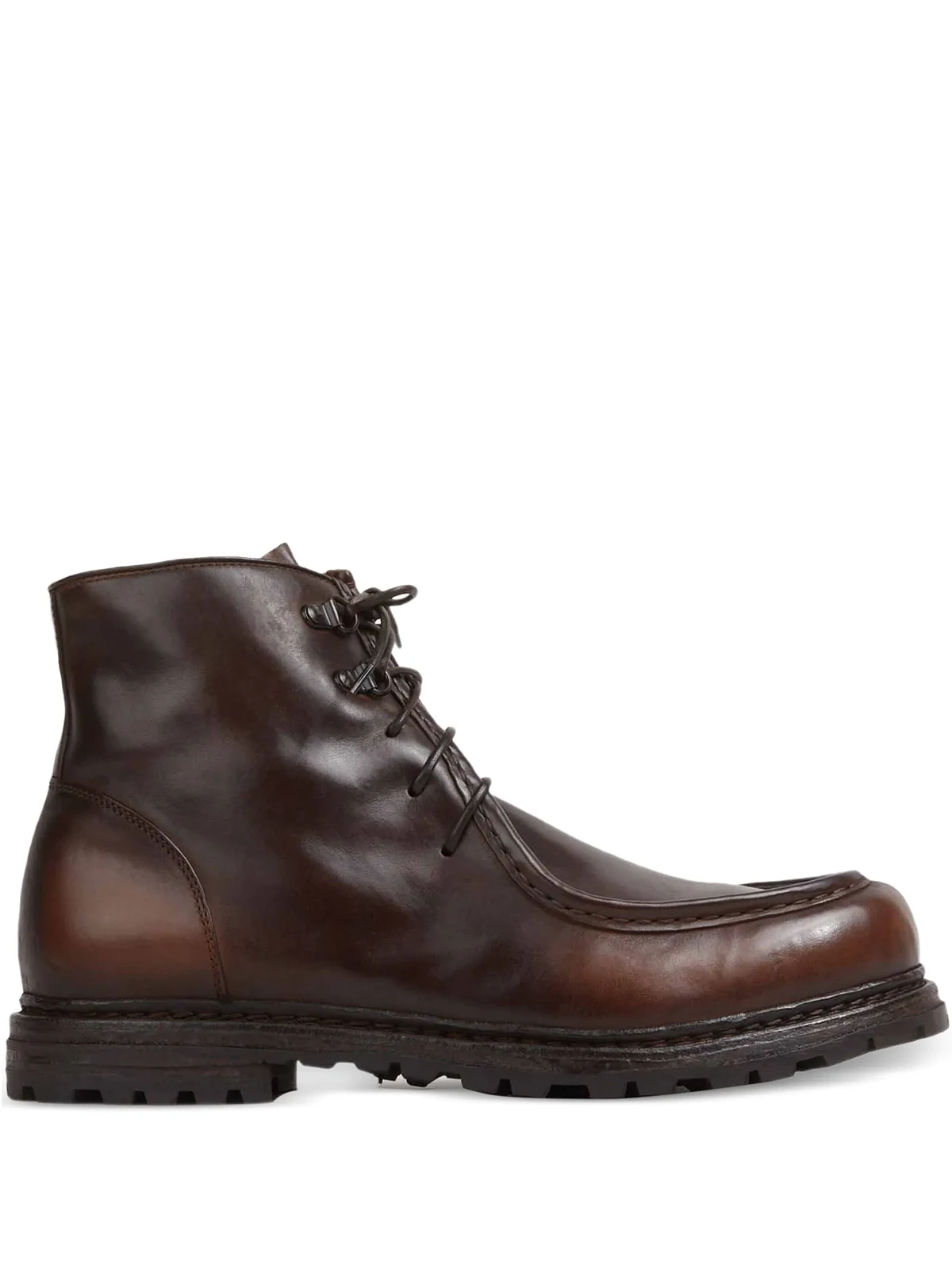 round-toe leather boots