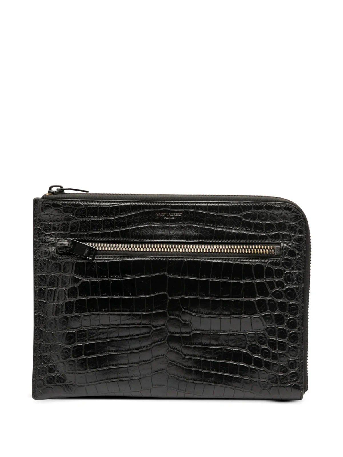 2017 Croc Embossed Leather clutch bag