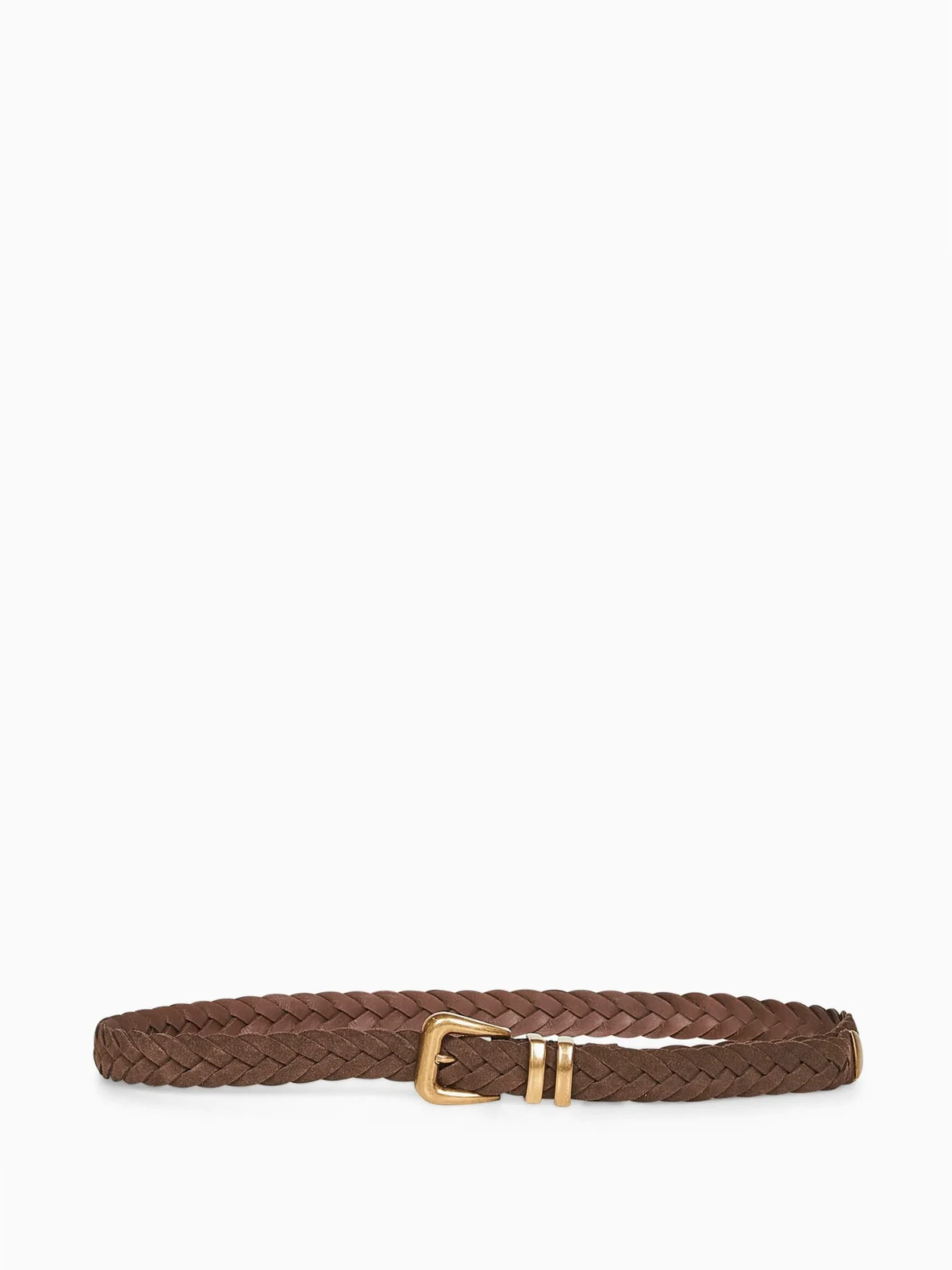 braided leather belt