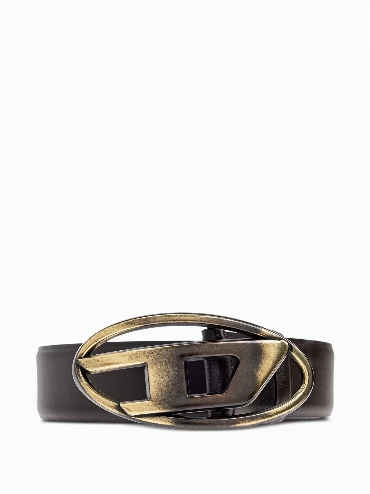 Oval D-logo leather belt