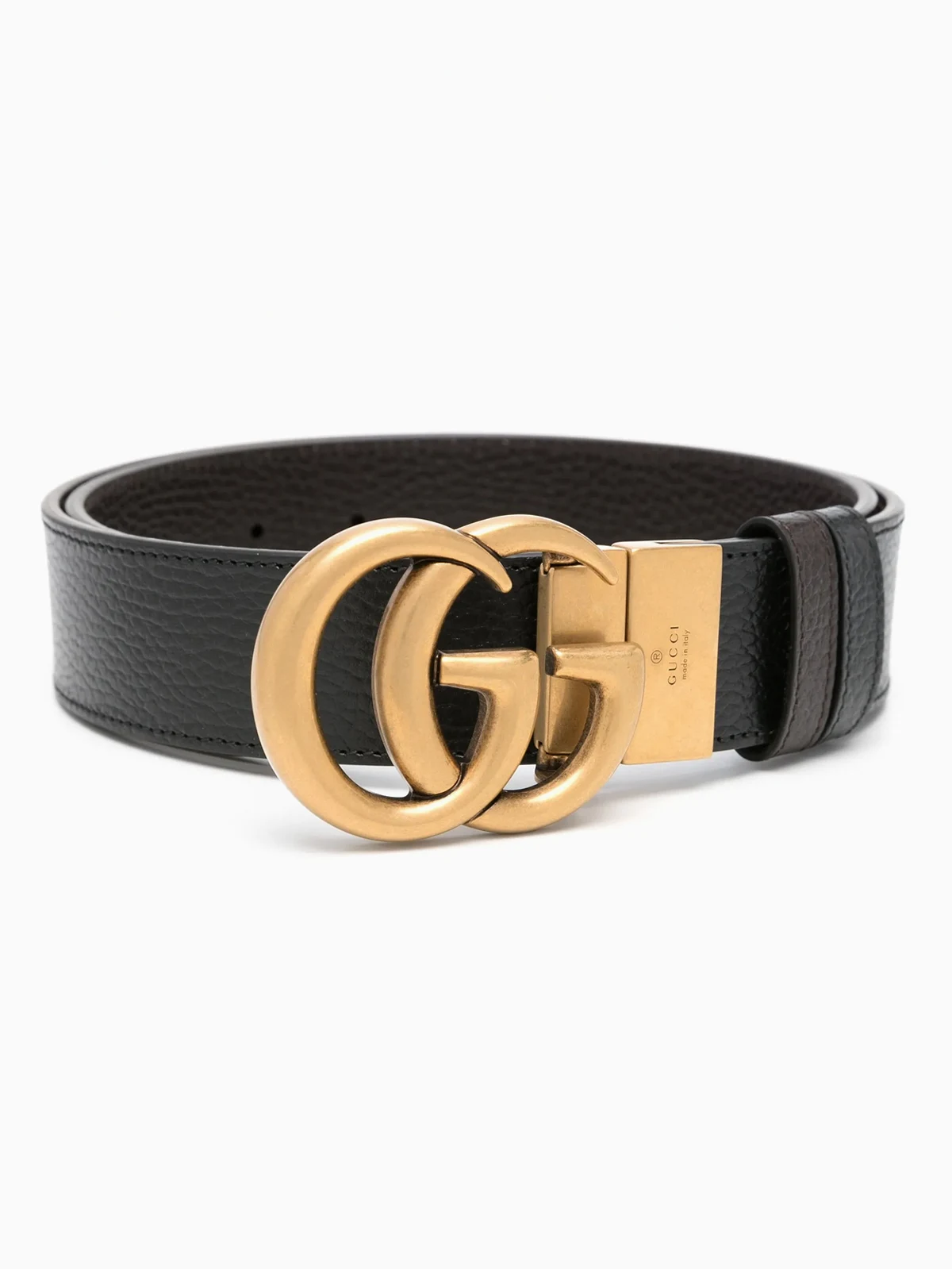 Double G-buckle reversible belt
