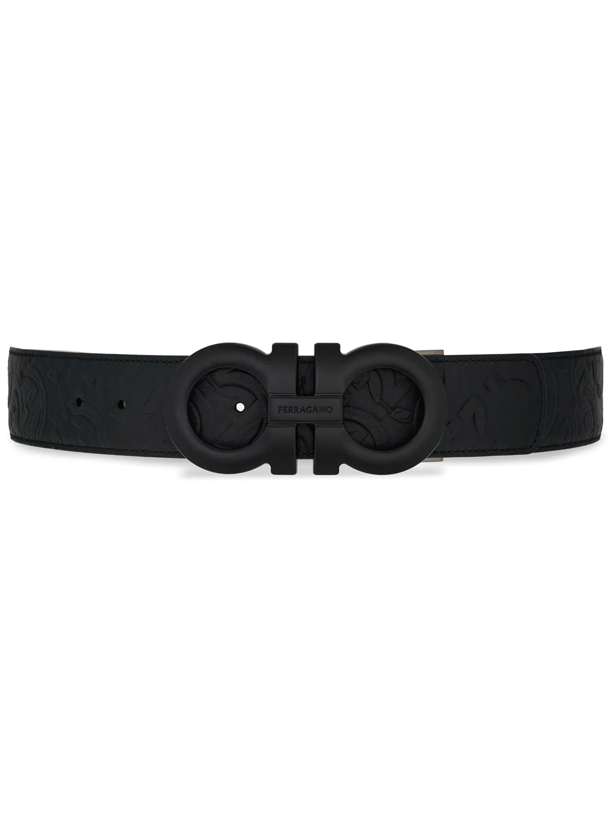 Gancini reversible leather belt