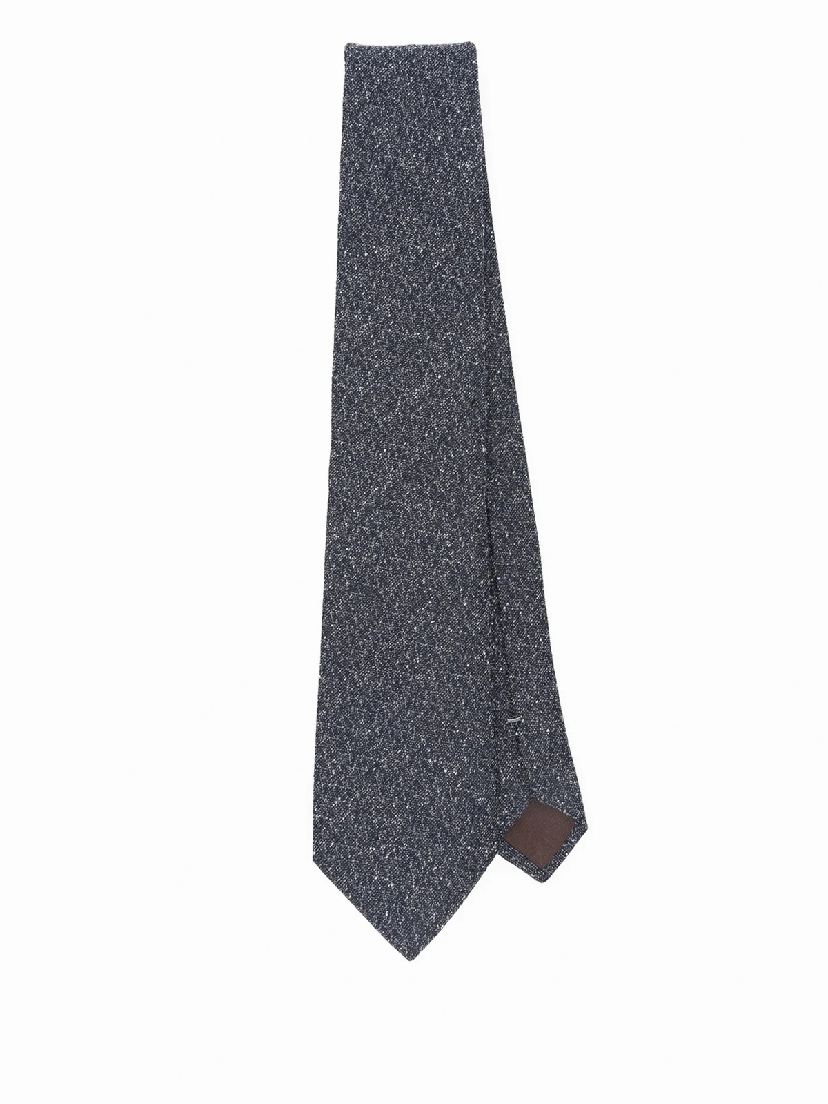 speckled silk-wool tie
