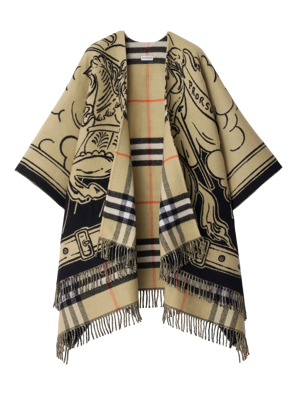 Equestrian Knight motif scarf