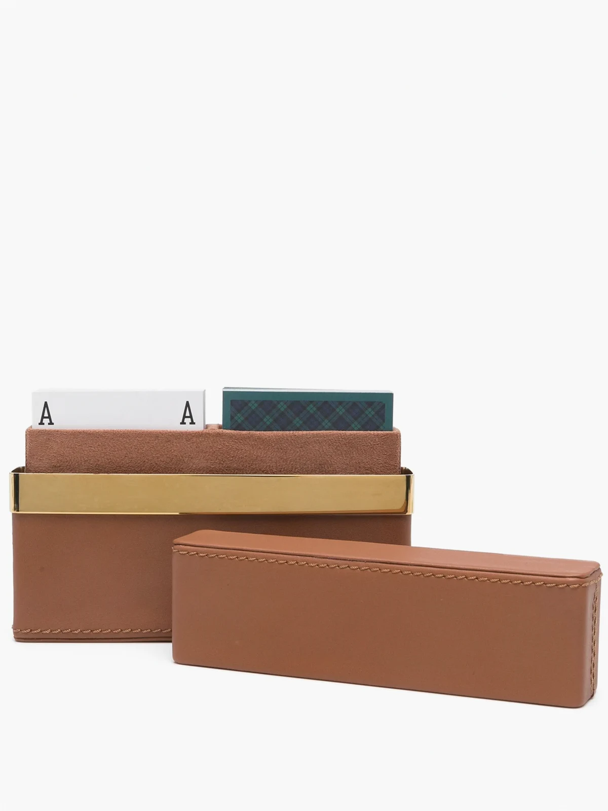 Westover leather playcard set