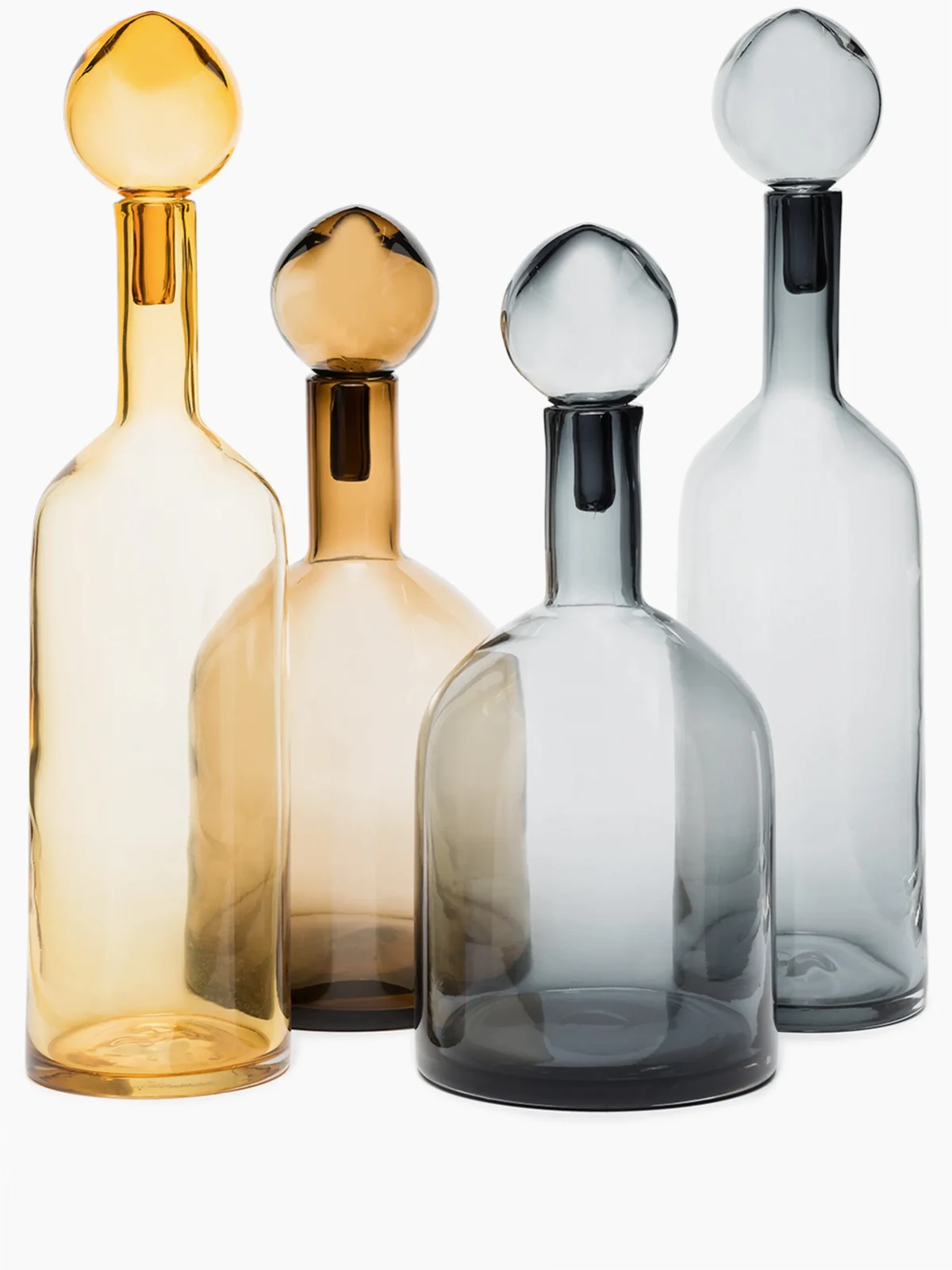 Bubbles and Bottles decorative bottles (set of 4)