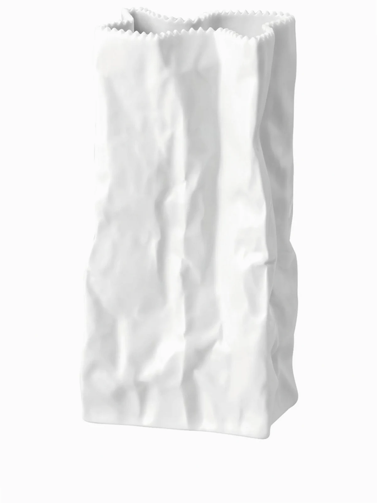 22cm paper-bag porcelain vase