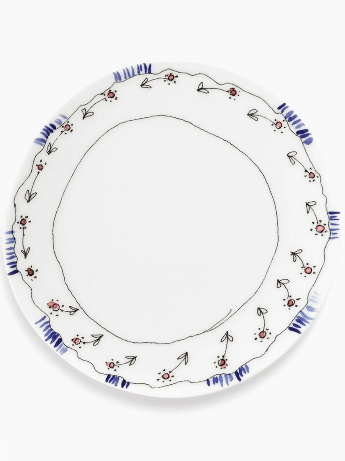x Marni Midnight Flowers dessert plates (set of two)
