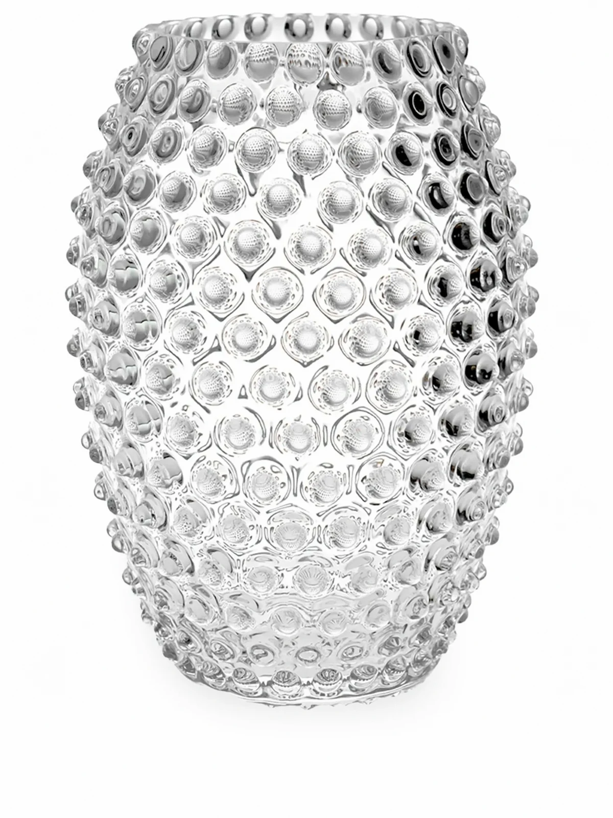 Hobnail Egg crystal vase
