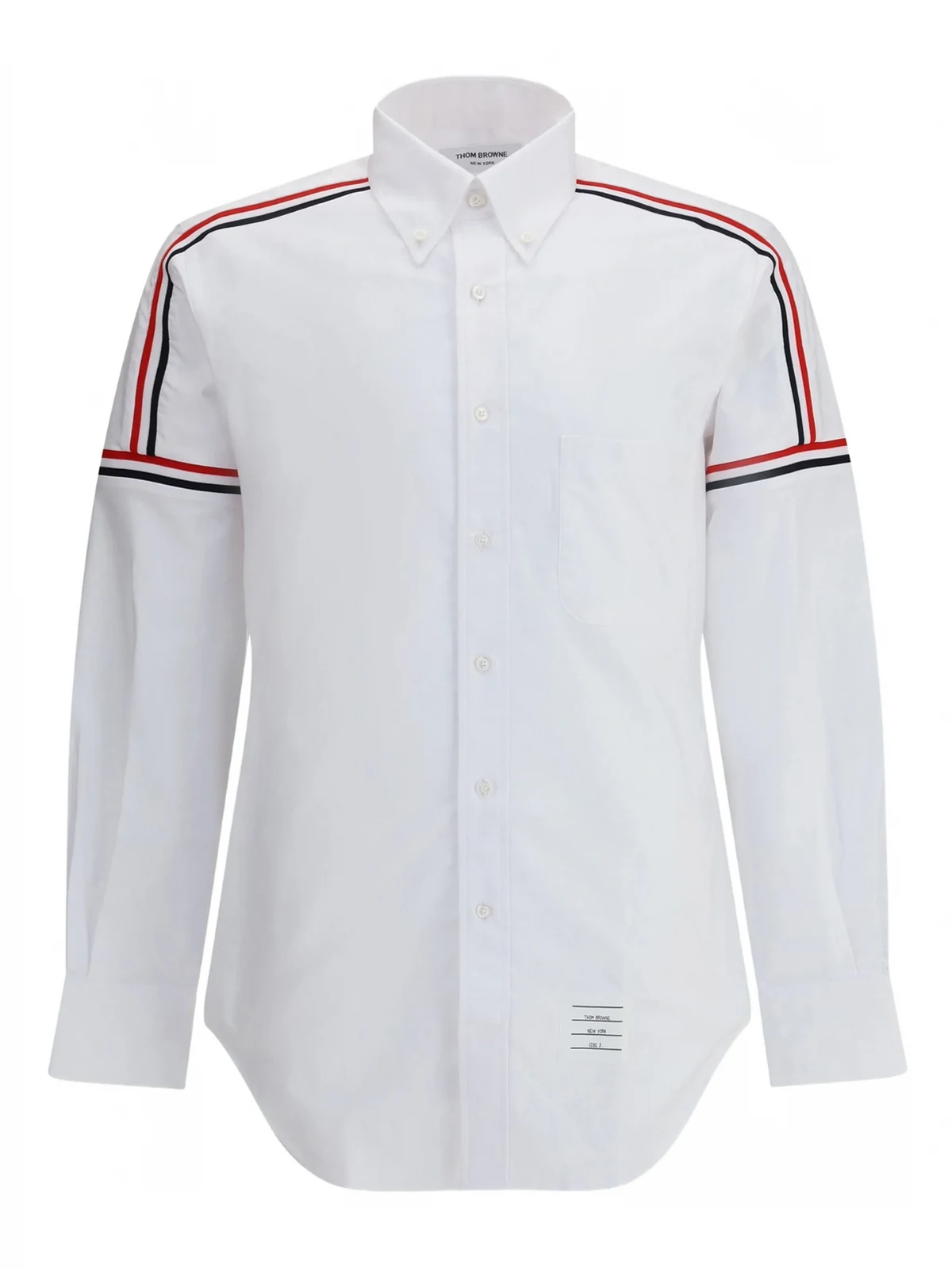 stripe-detail long-sleeve shirt