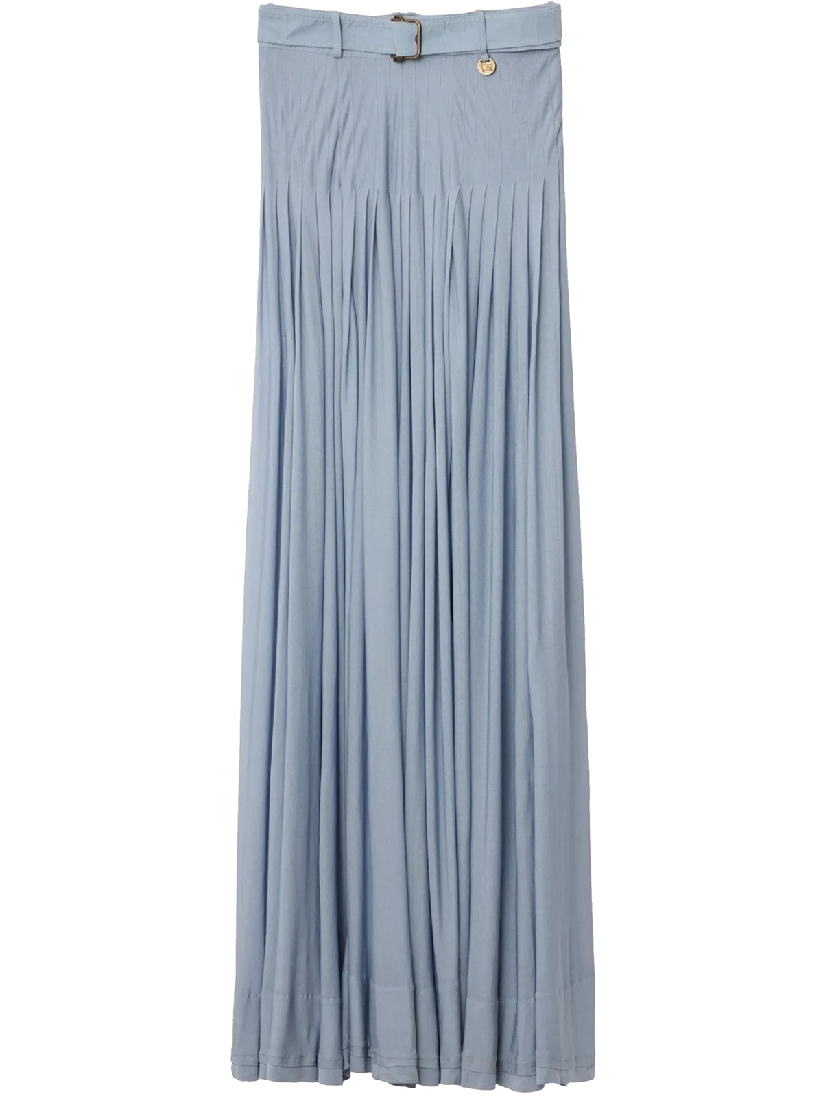 pleated maxi skirt