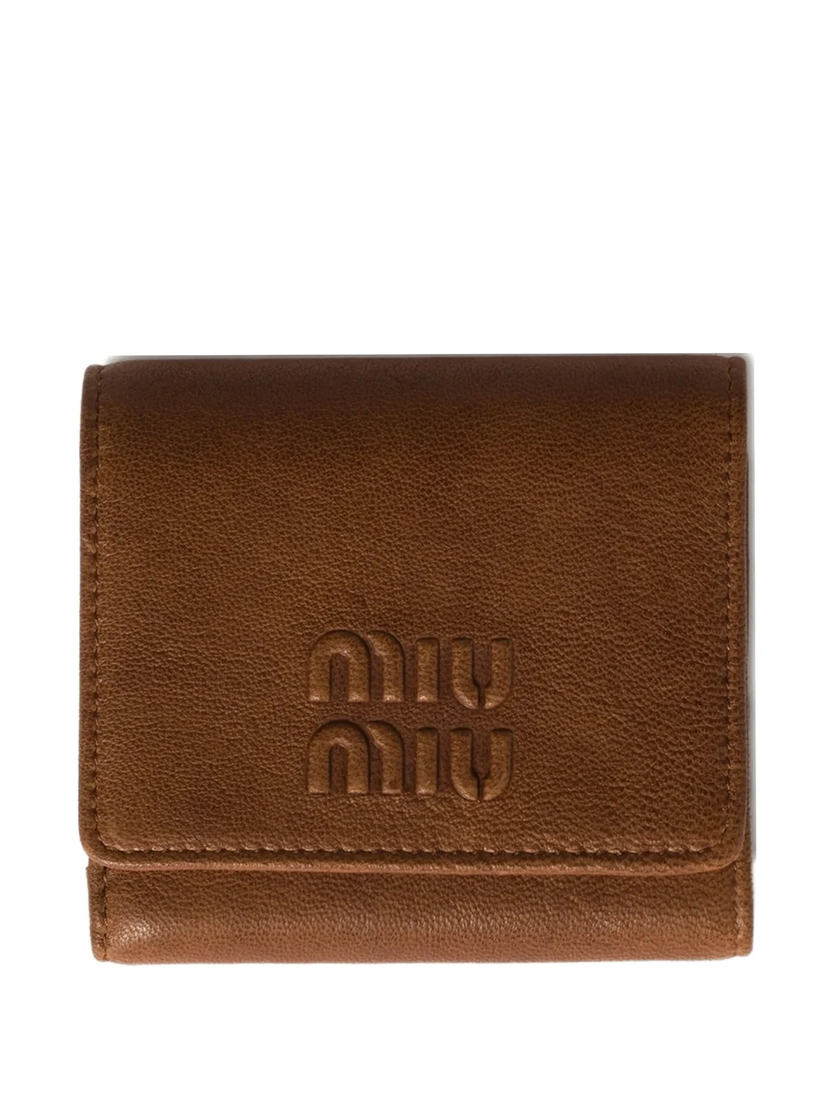 small logo-embossed leather wallet