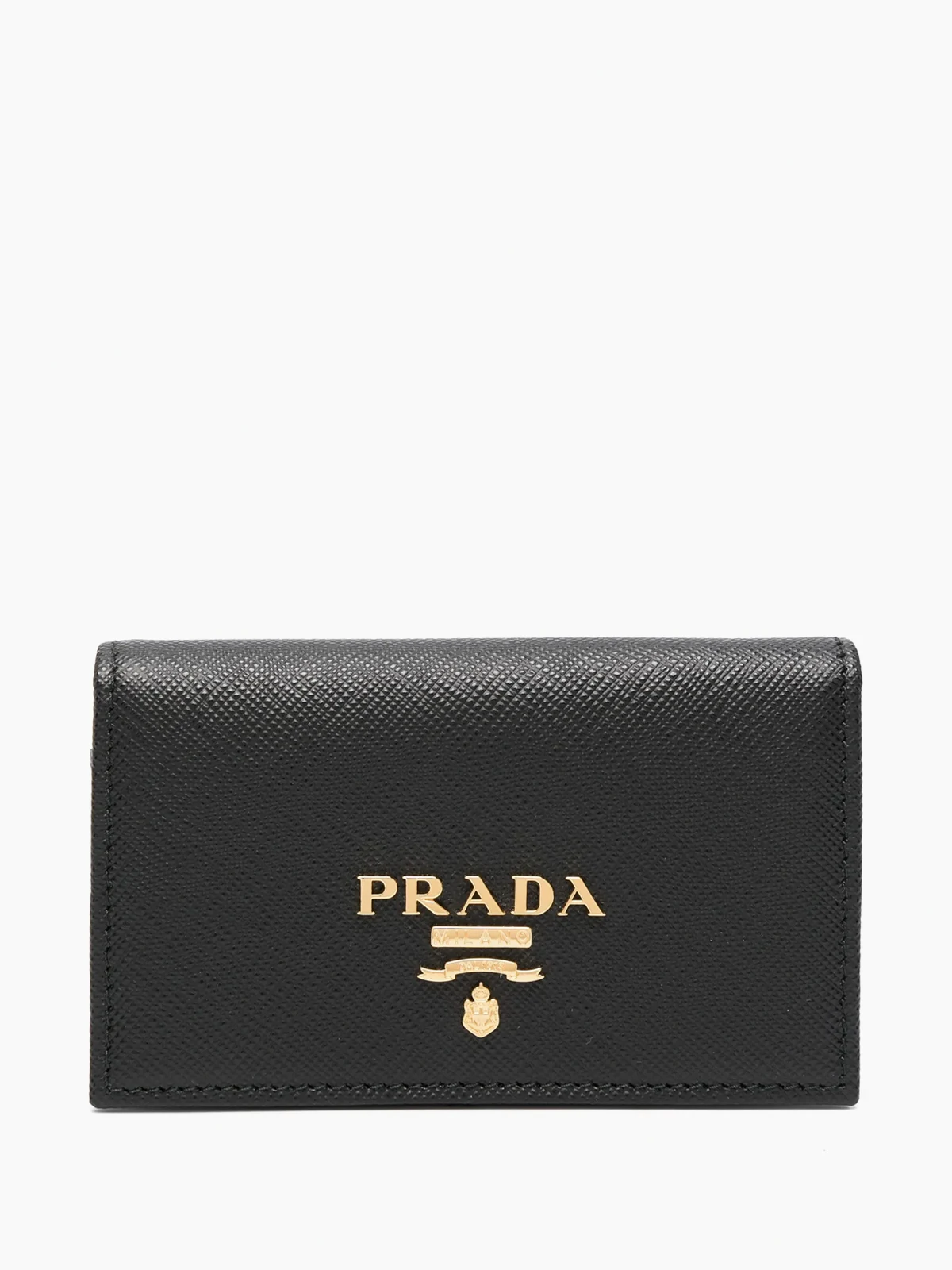 logo-plaque foldover cardholder