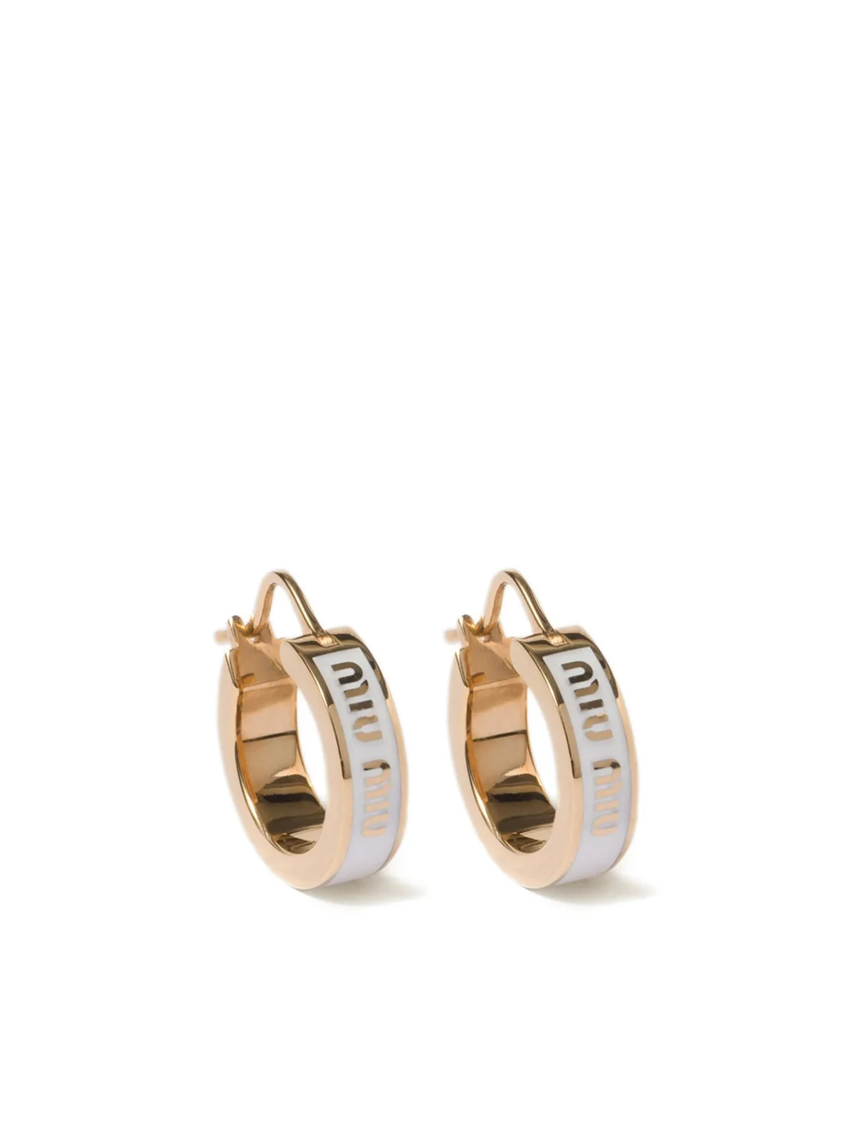 enamel hoop earrings