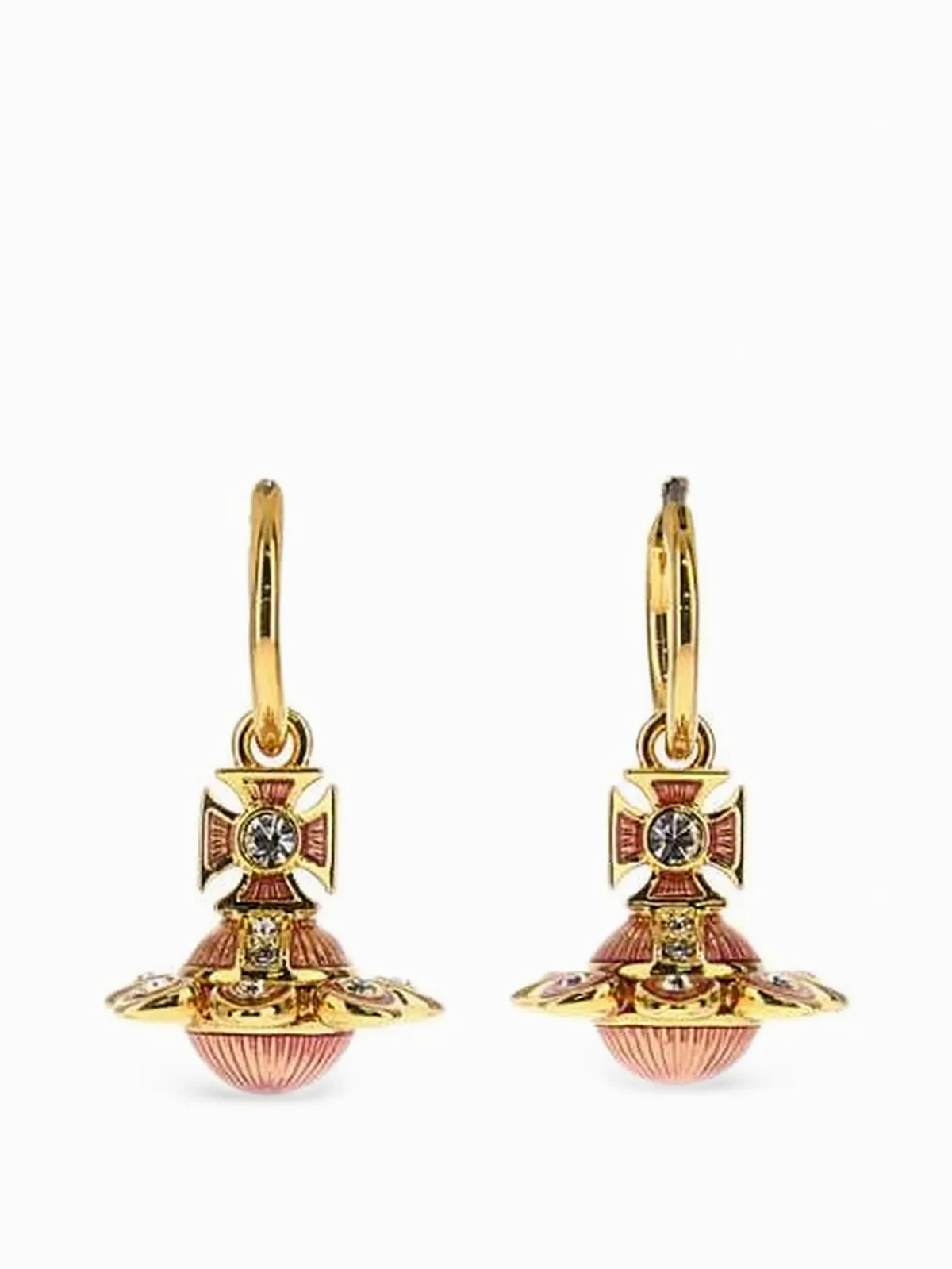 Capucine crystal enamel earrings