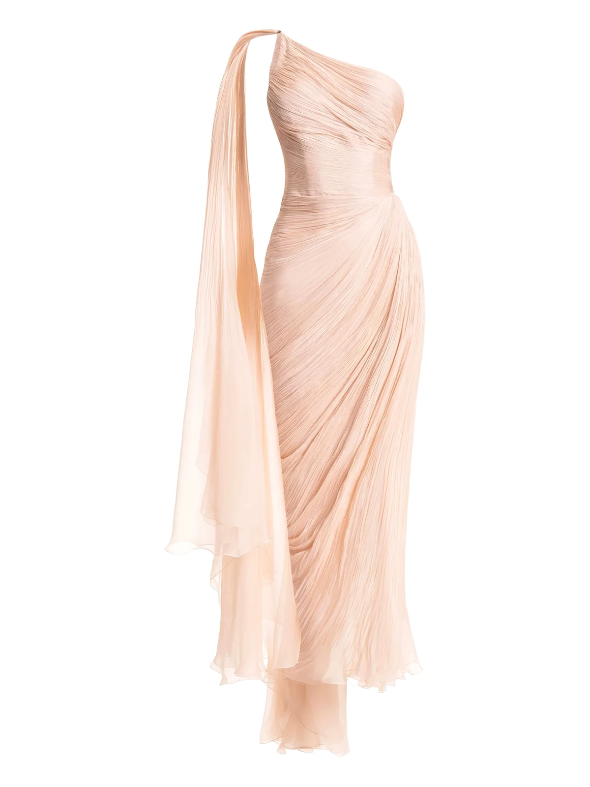 Florencia one-shoulder lace-up dress